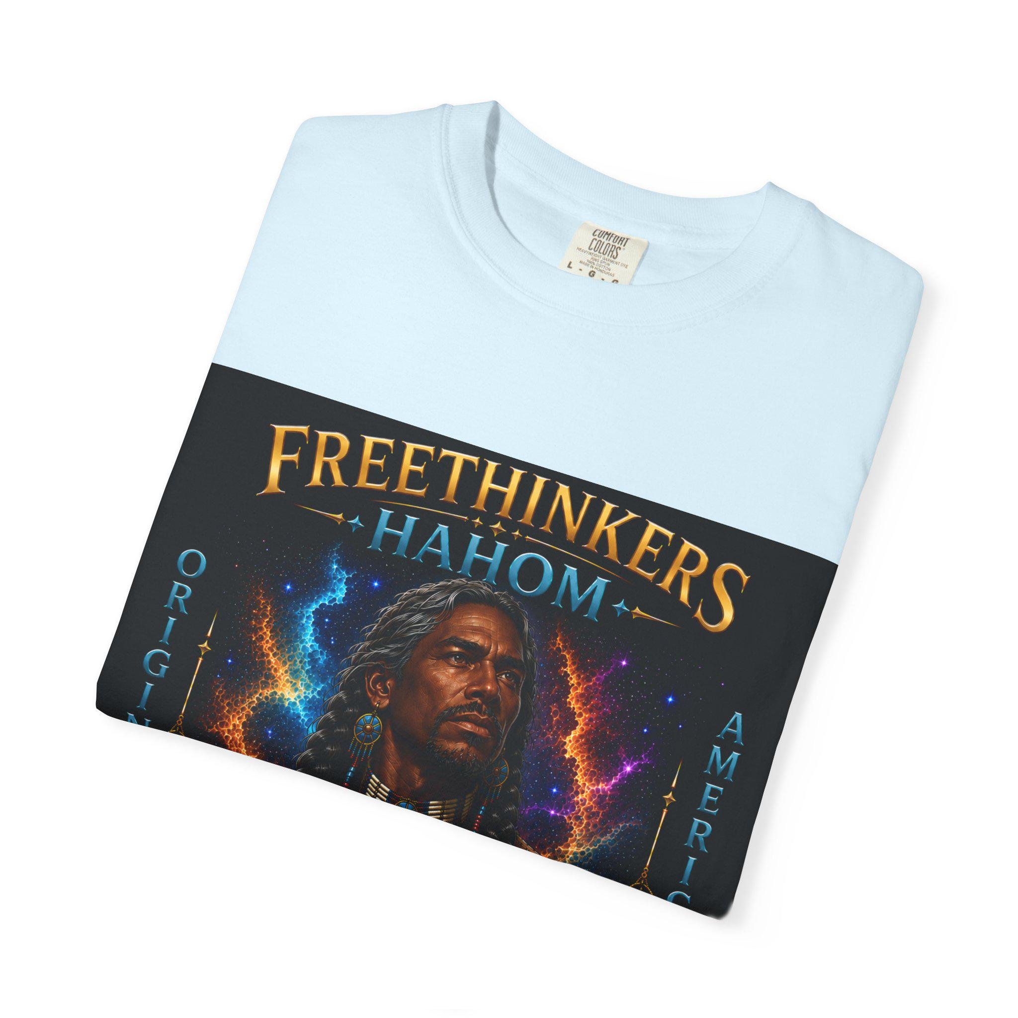 Freethinkers Hahom Original American Logo T-Shirt | Heritage-Inspired Graphic Tee | Unisex Cultural Streetwear, view 11