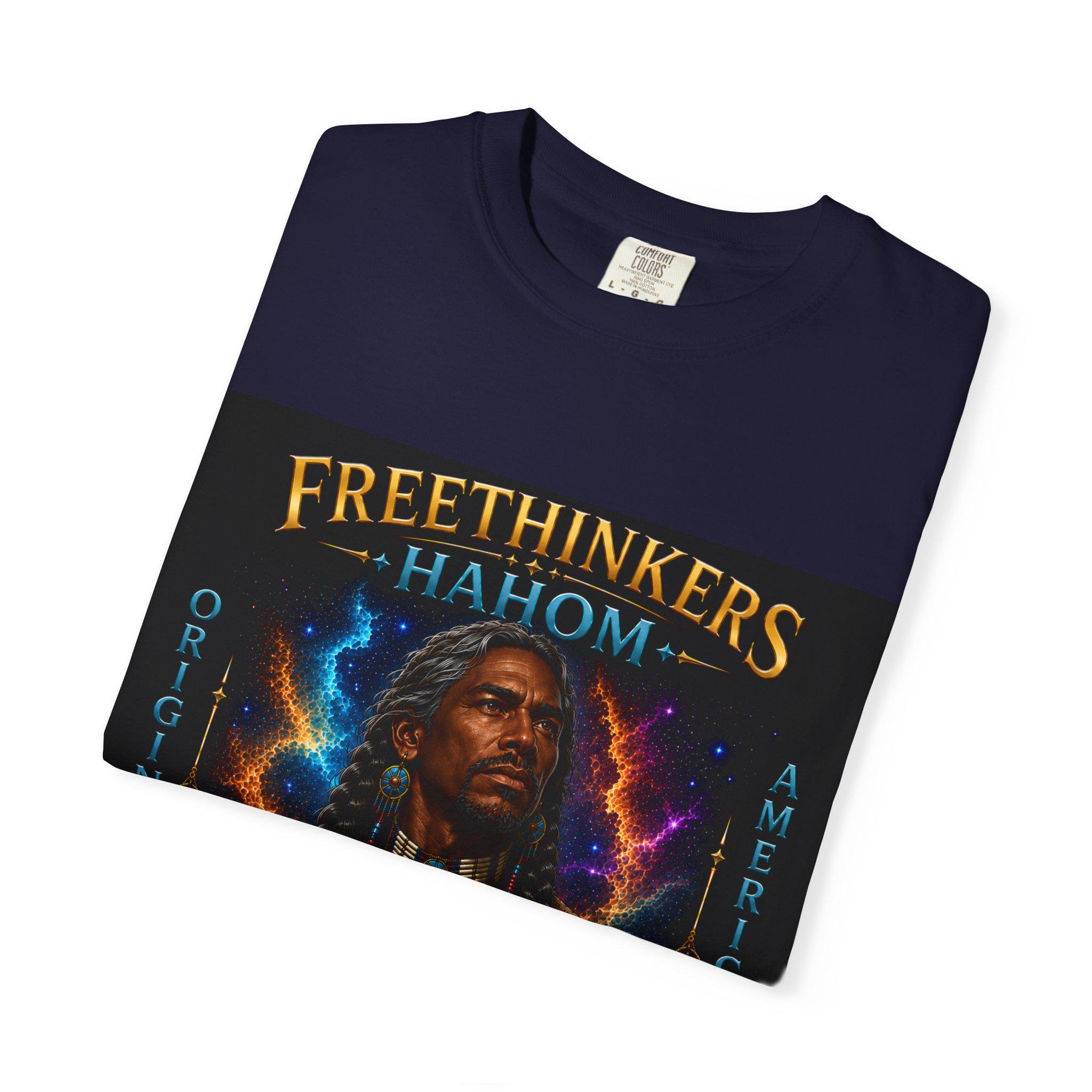 Freethinkers Hahom Original American Logo T-Shirt | Heritage-Inspired Graphic Tee | Unisex Cultural Streetwear, view 12