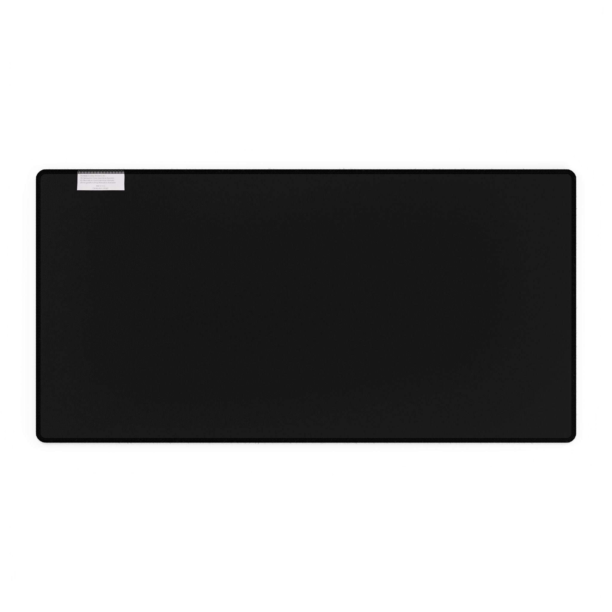 FreeThinkers Hahom Desk Mat | Inspirational Typography Feather Accents, view 2
