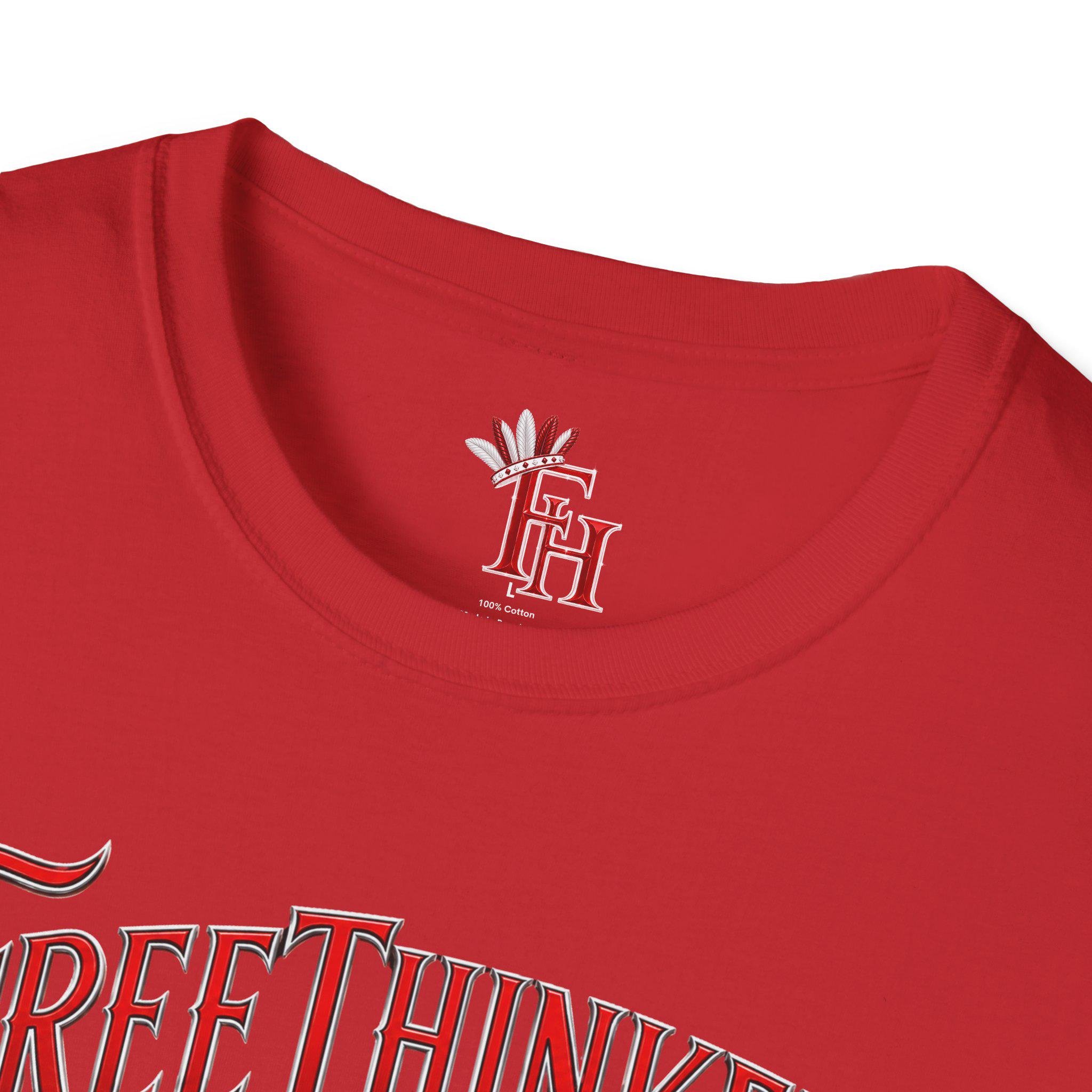 FreeThinkers Hahom T-Shirt | Native Feather Typography Have A Humble Open Mind, view 10