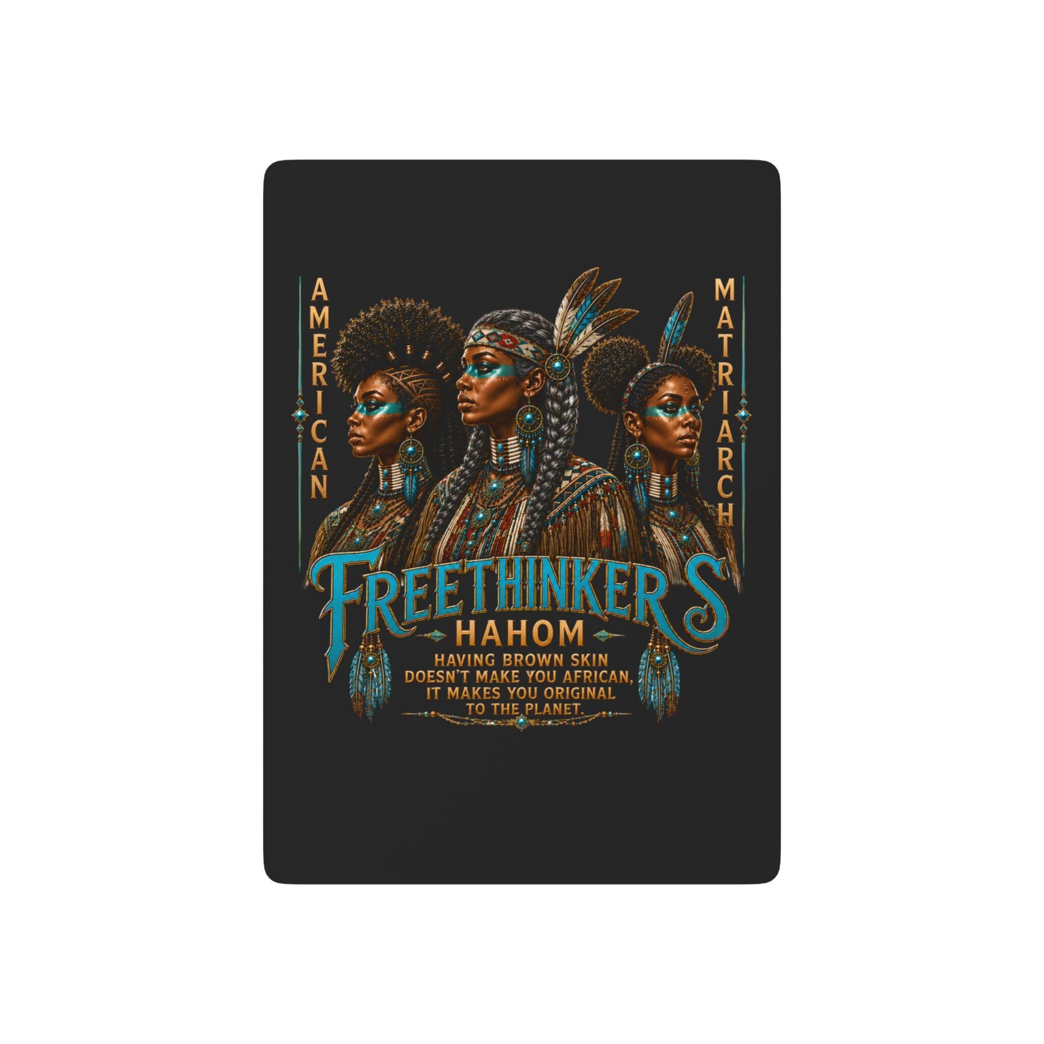 Freetinkers American Matriarch Indigenous Art Poker Playing Cards | Decorative Face Card Deck