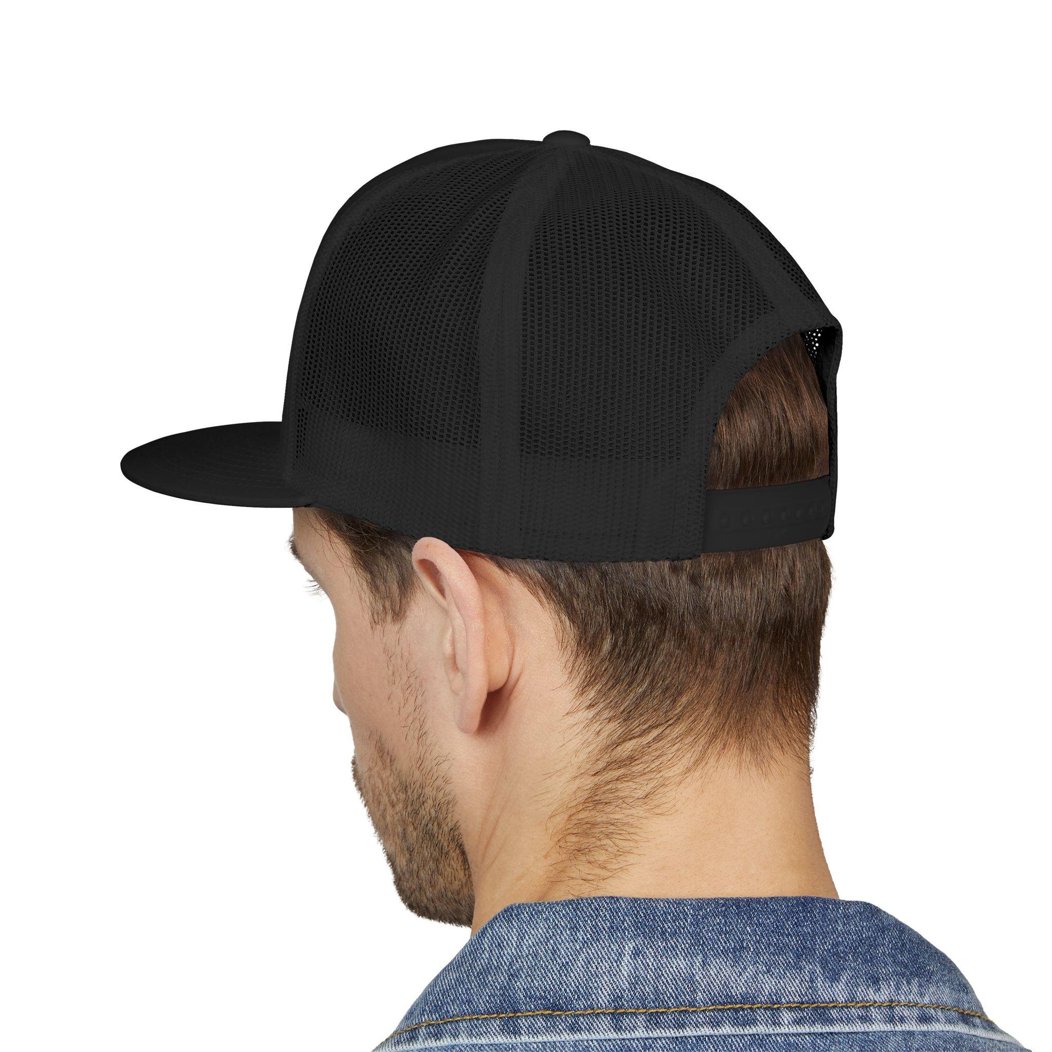 Black Feather Headdress 5 Panel Trucker Cap Native-inspired Design, view 11