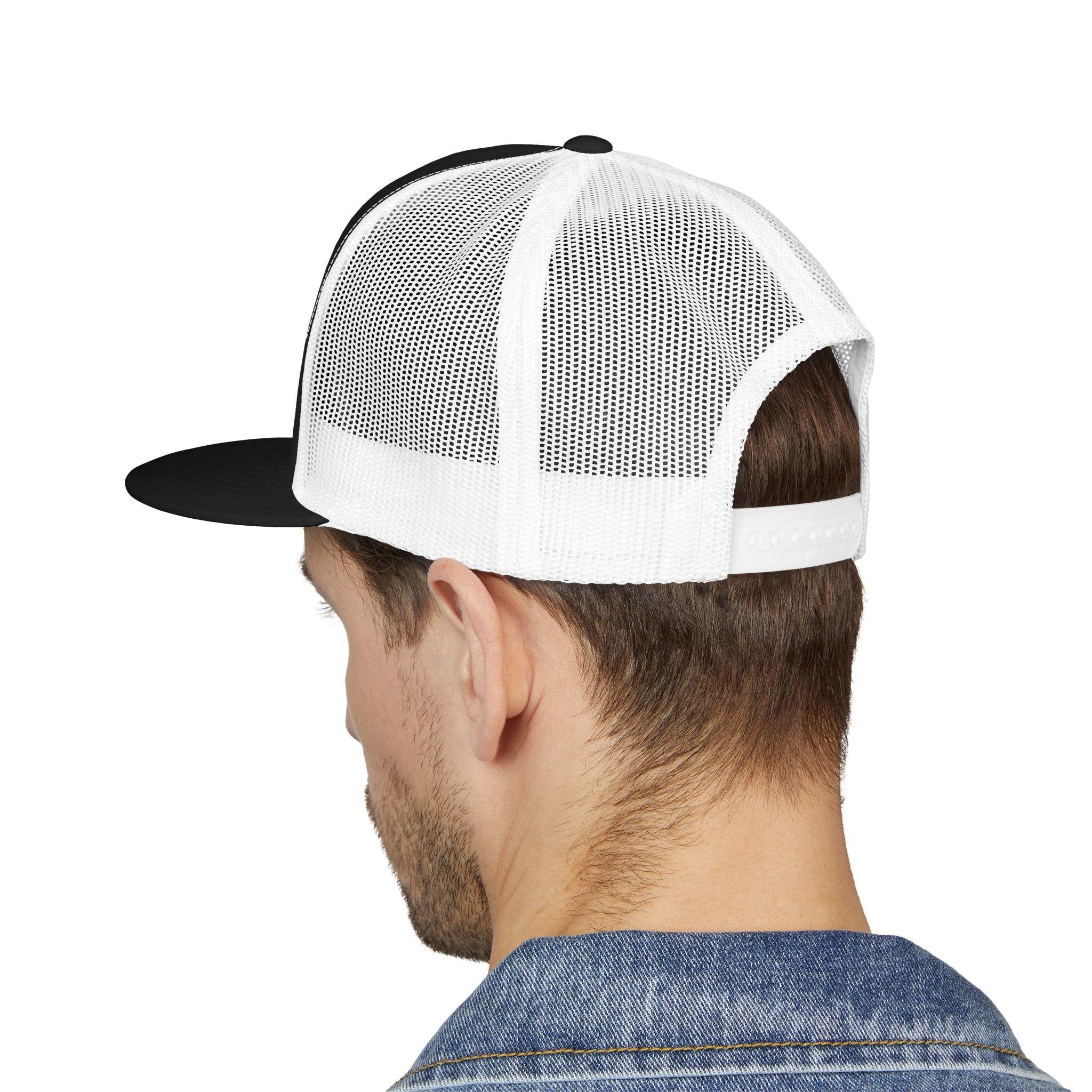 Black Feather Headdress 5 Panel Trucker Cap Native-inspired Design, view 16