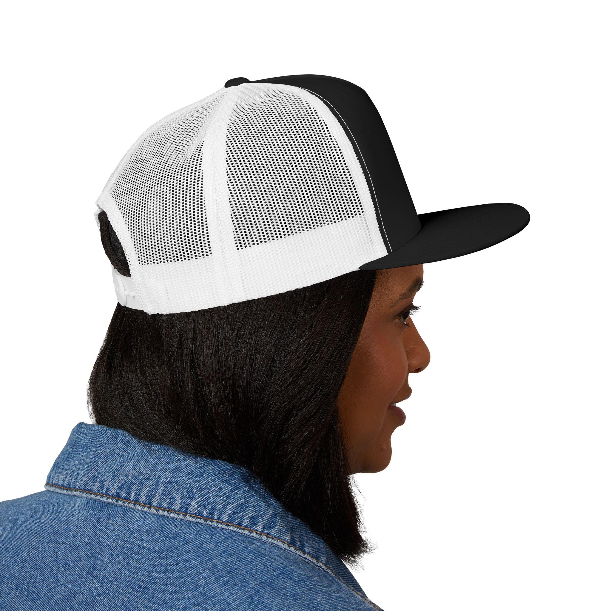 Black Feather Headdress 5 Panel Trucker Cap Native-inspired Design, view 18