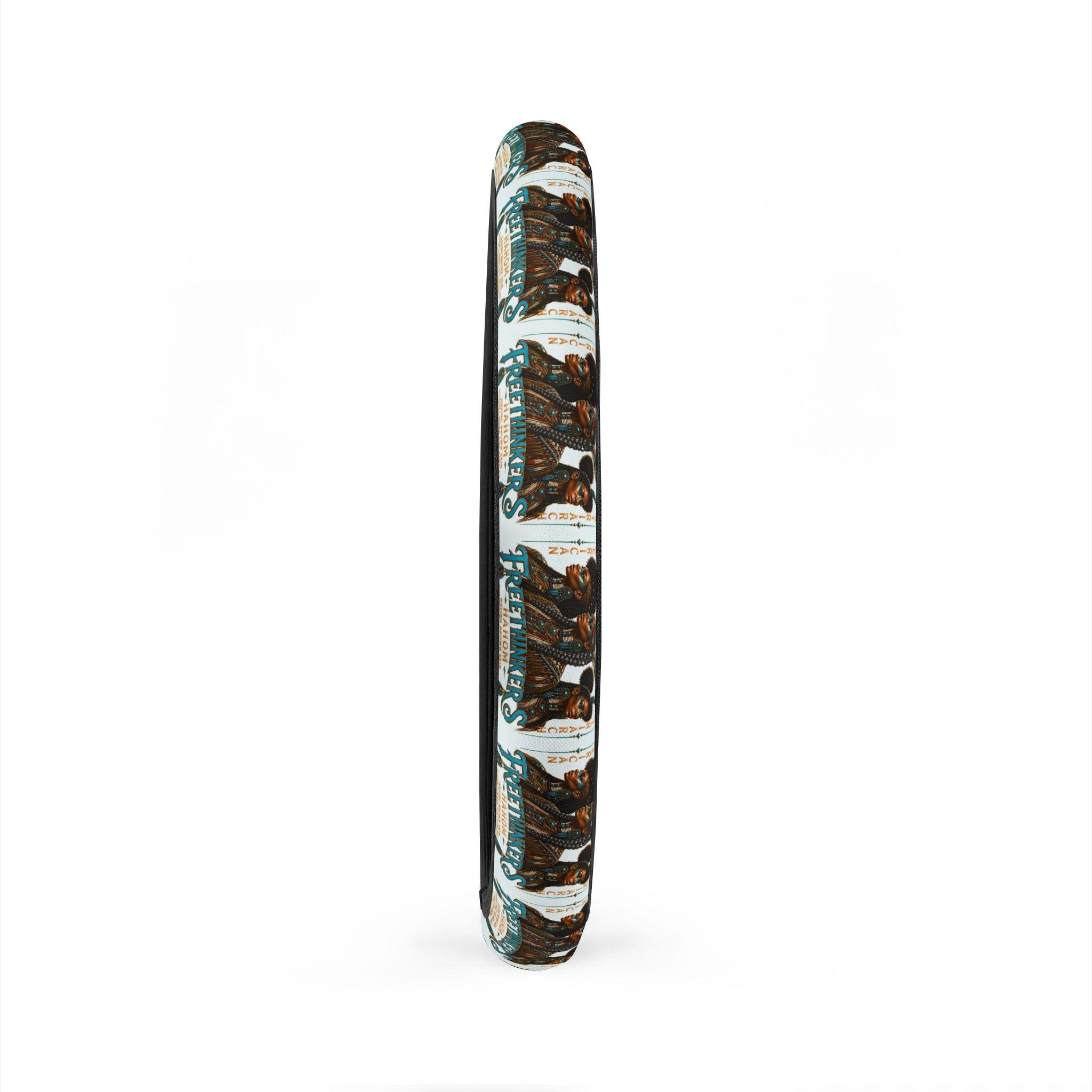 Turquoise American Matriarch Steering Wheel Cover Western Boot Pattern, view 5