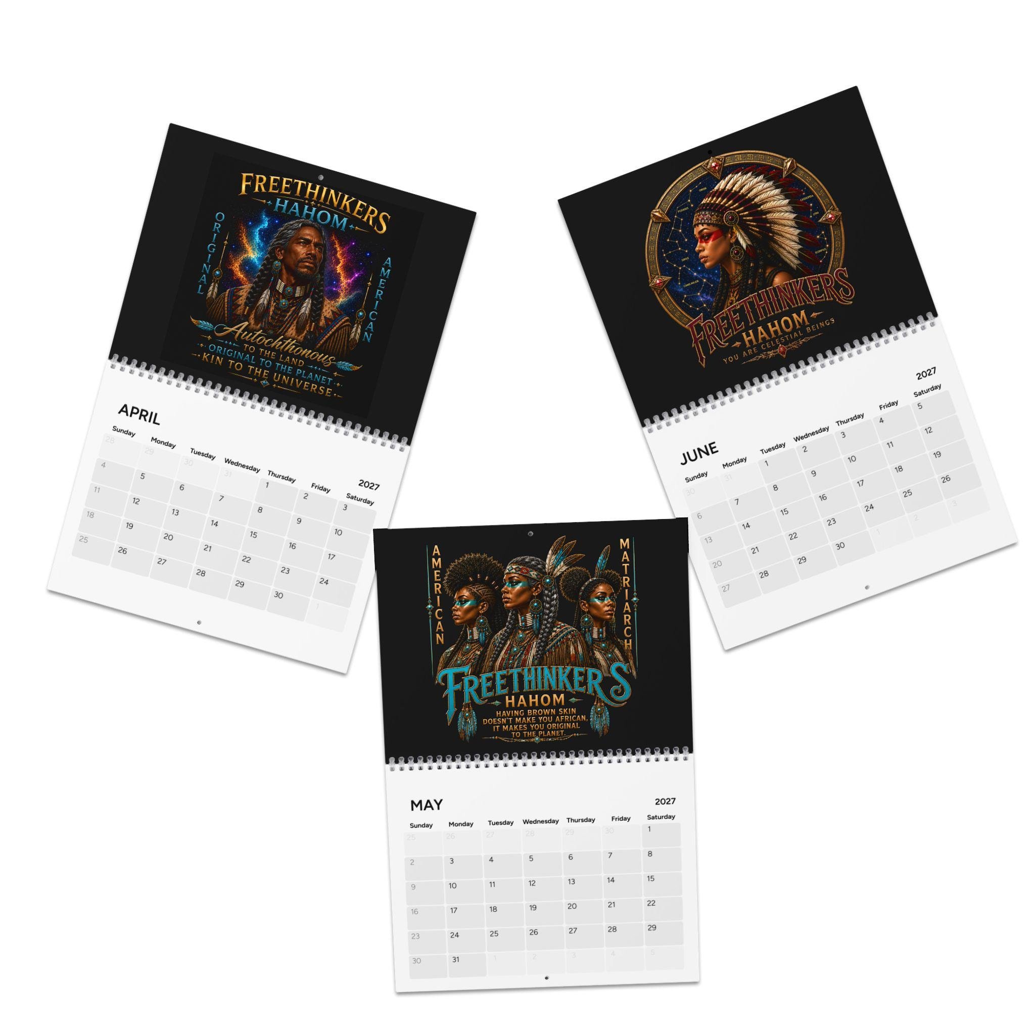 Freethinkers Hahom Autochthonous American Indigenous Portraits Calendar (2027), view 4