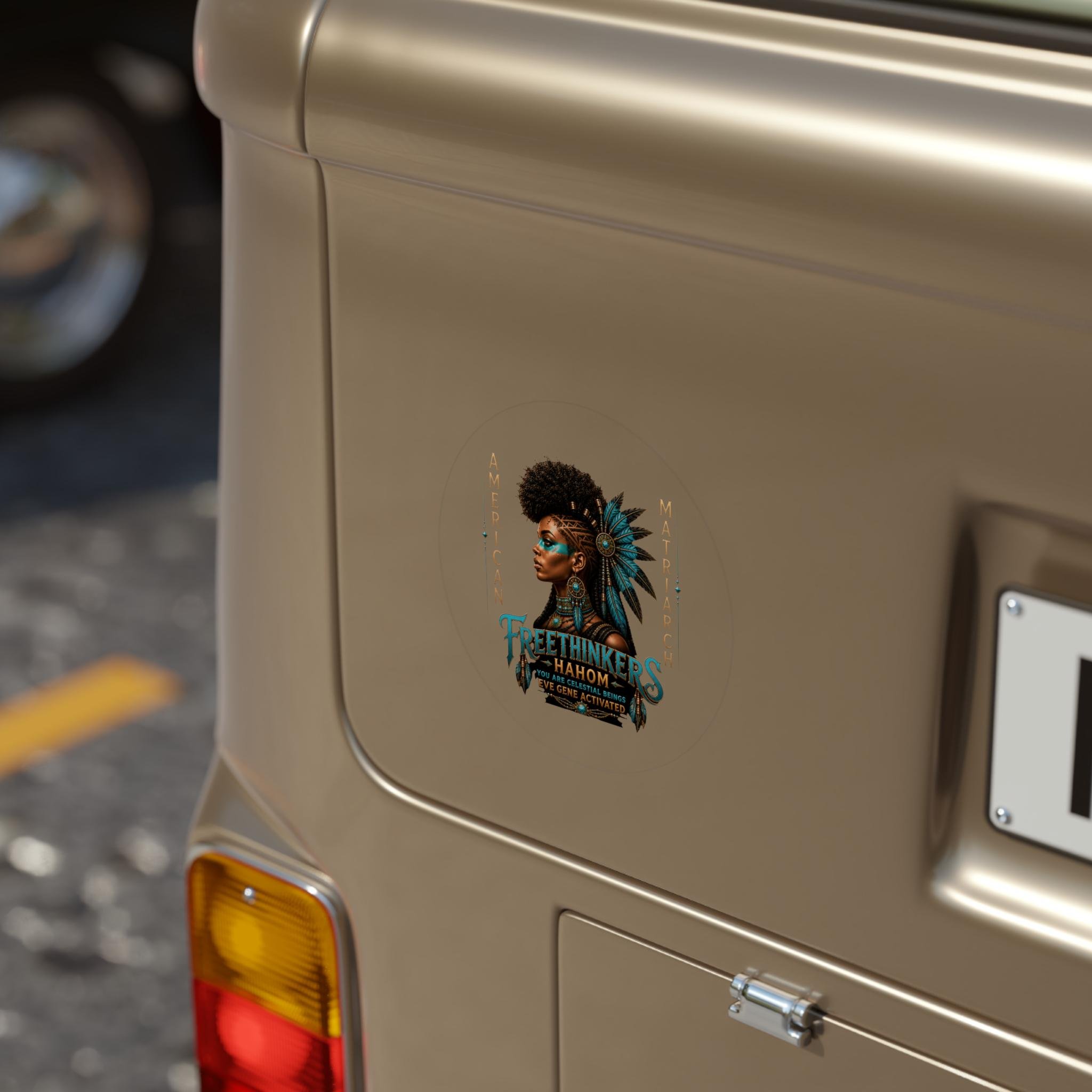 American MatriarchTransparent Logo Decal for Cars, Laptops & Water Bottles, view 2
