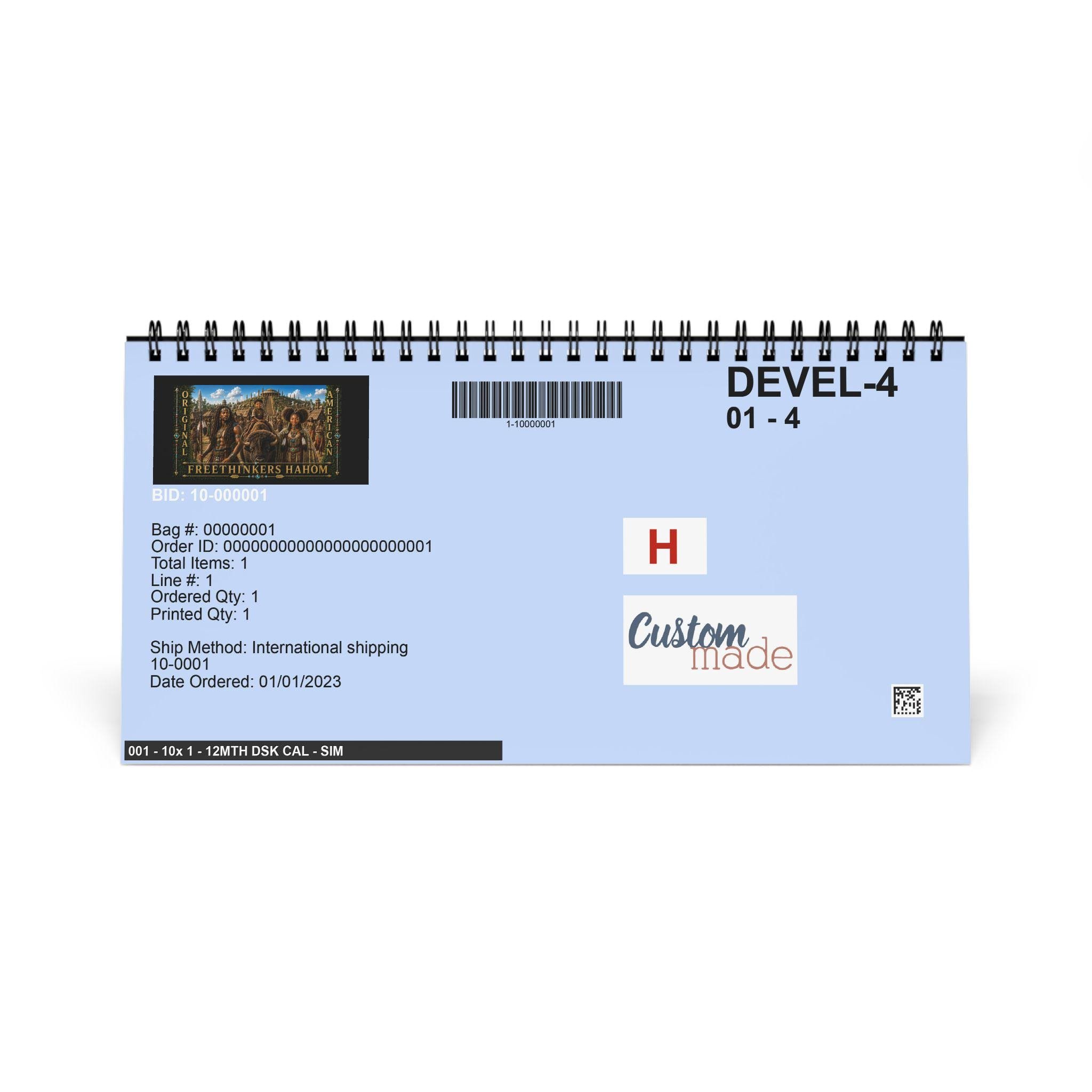 Freethinkers Hahom Original American Artwork Desktop Calendar, view 3