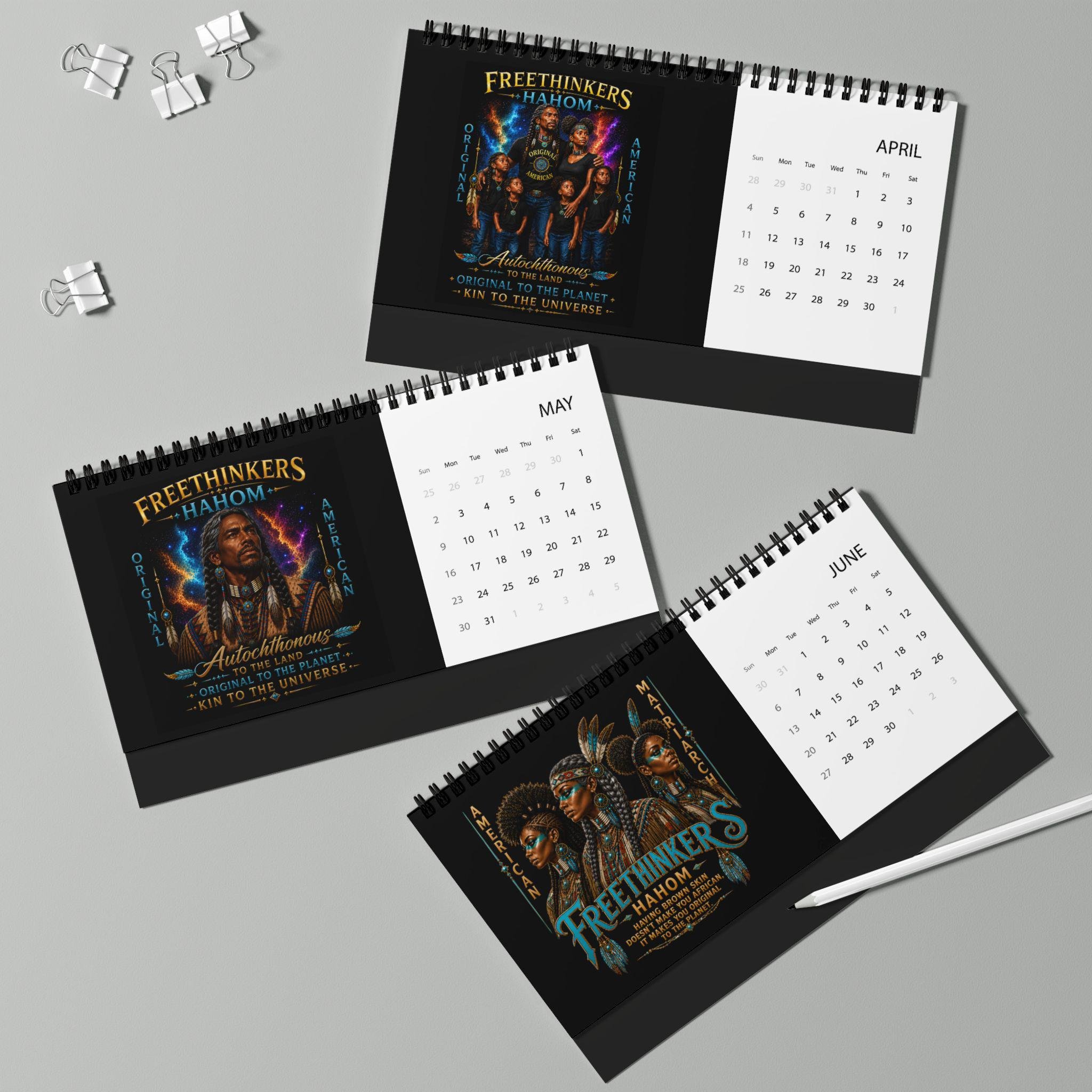 Freethinkers Hahom Original American Artwork Desktop Calendar, view 5