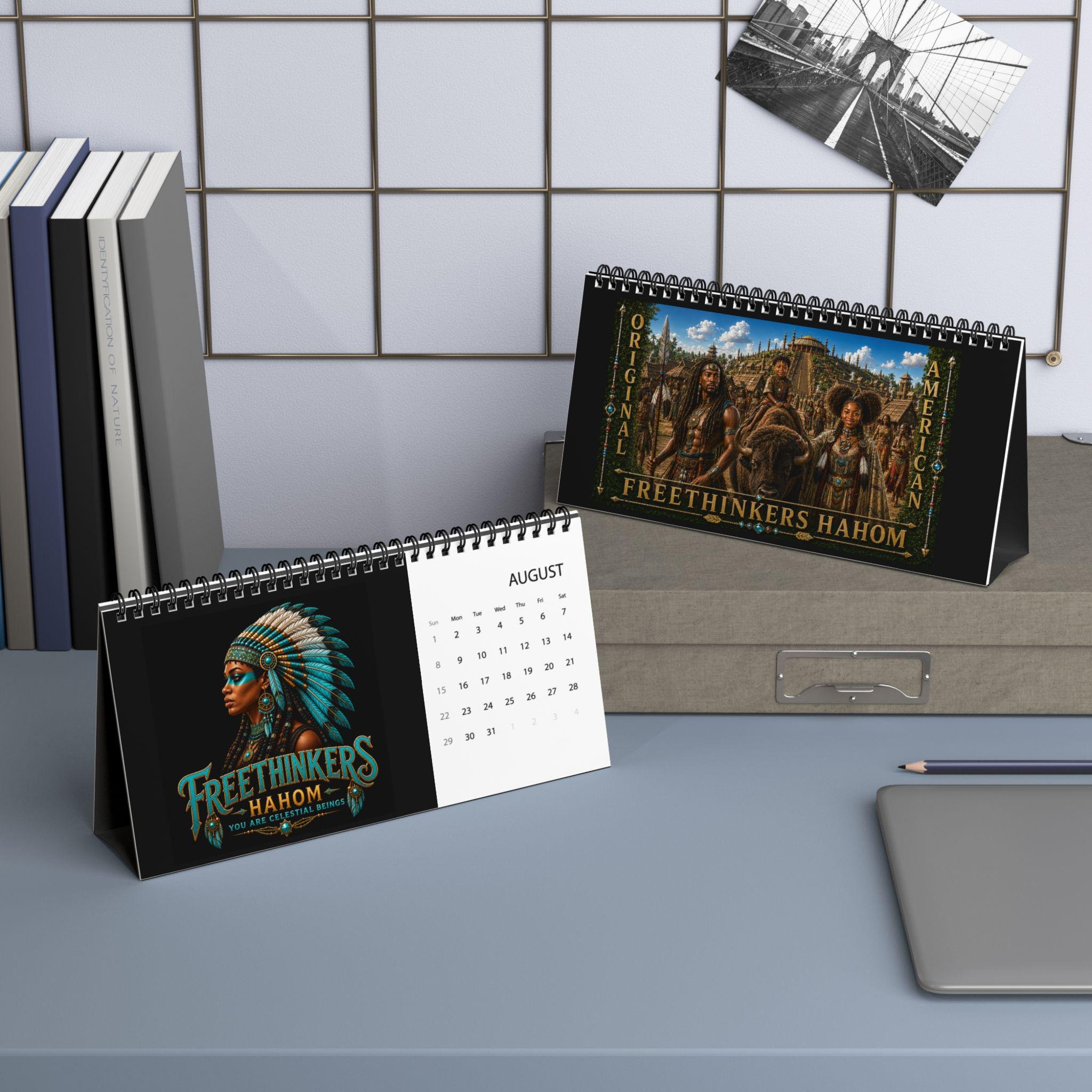 Freethinkers Hahom Original American Artwork Desktop Calendar, view 9