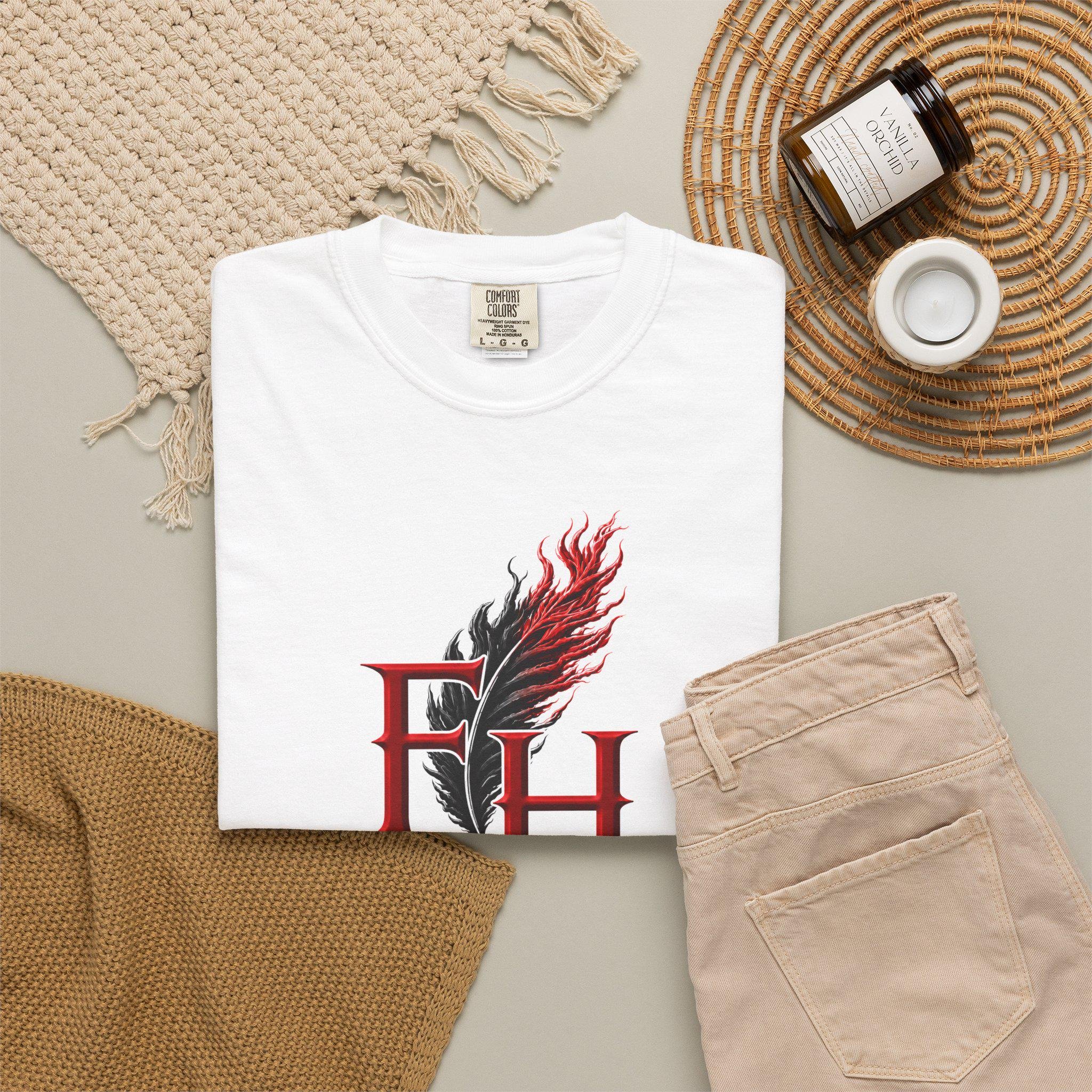 Freethinkers Hahom FH Flame Logo T-Shirt | Logo Tee Minimal Graphic, view 10