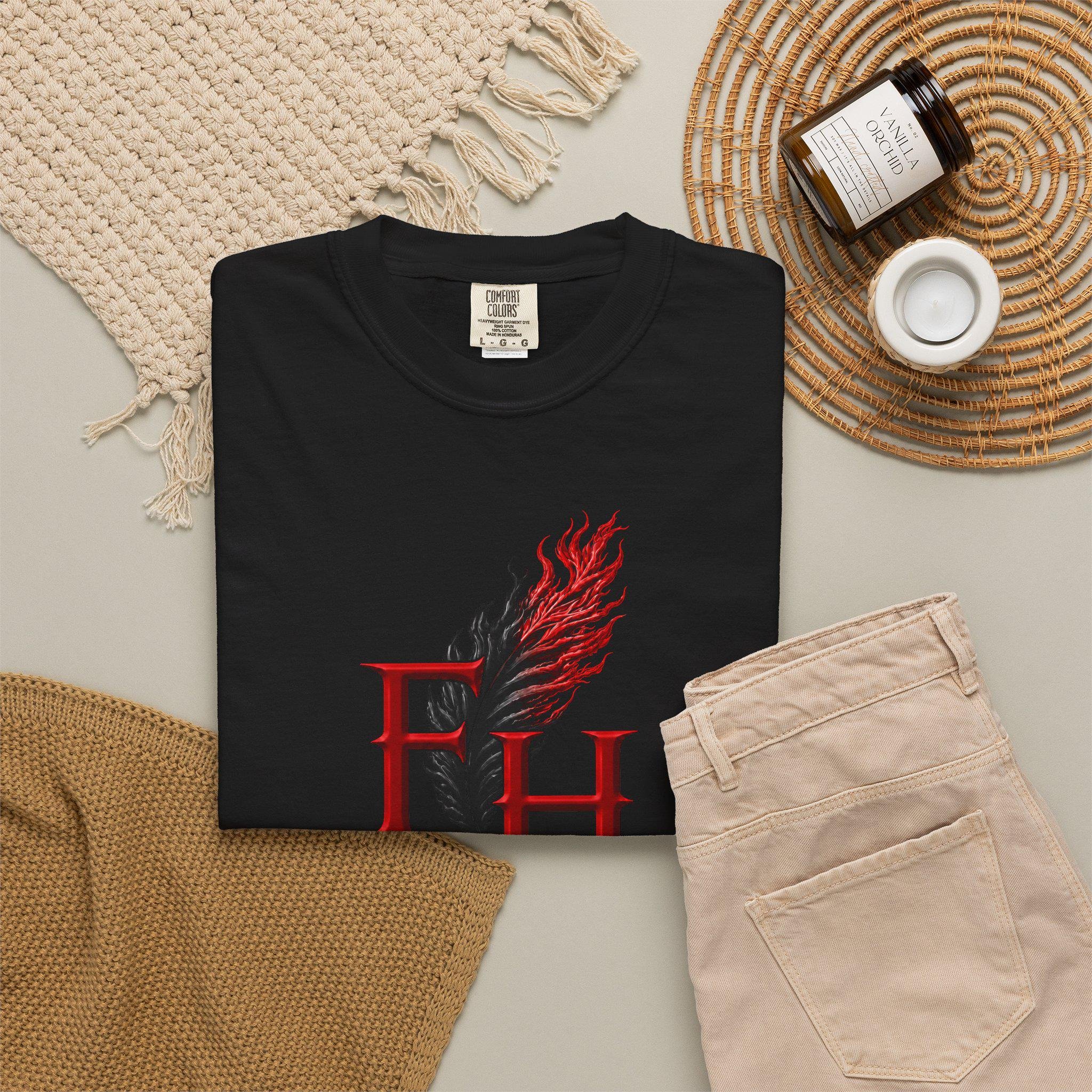Freethinkers Hahom FH Flame Logo T-Shirt | Logo Tee Minimal Graphic, view 12