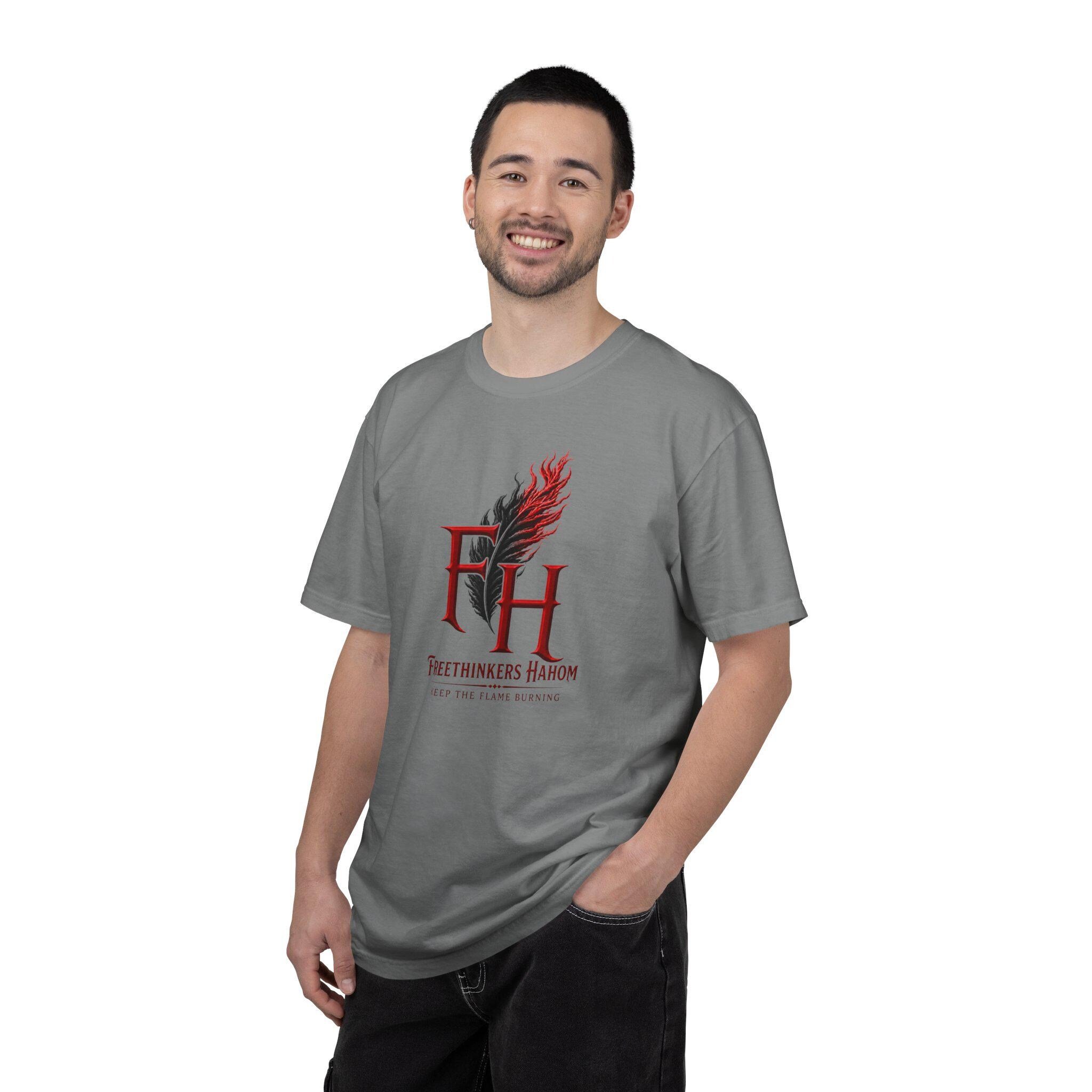 Freethinkers Hahom FH Flame Logo T-Shirt | Logo Tee Minimal Graphic, view 13