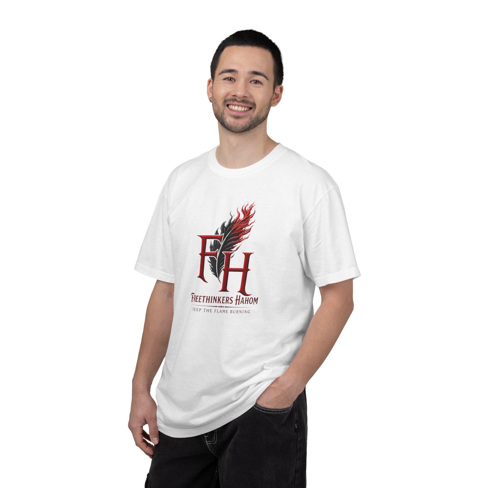 Freethinkers Hahom FH Flame Logo T-Shirt | Logo Tee Minimal Graphic, view 14