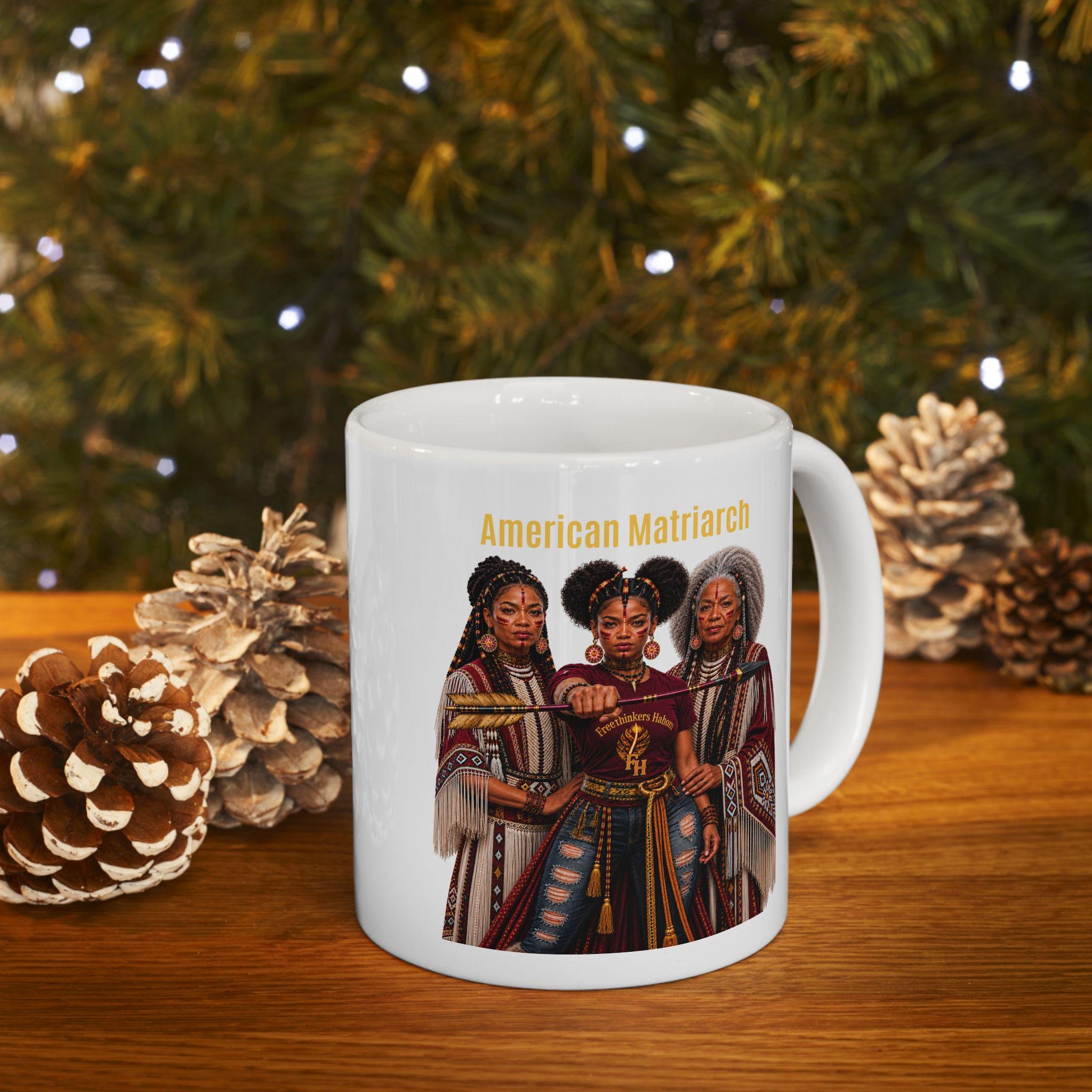 American Matriarch Indigenous Women Ceramic Mug (11oz, 15oz)