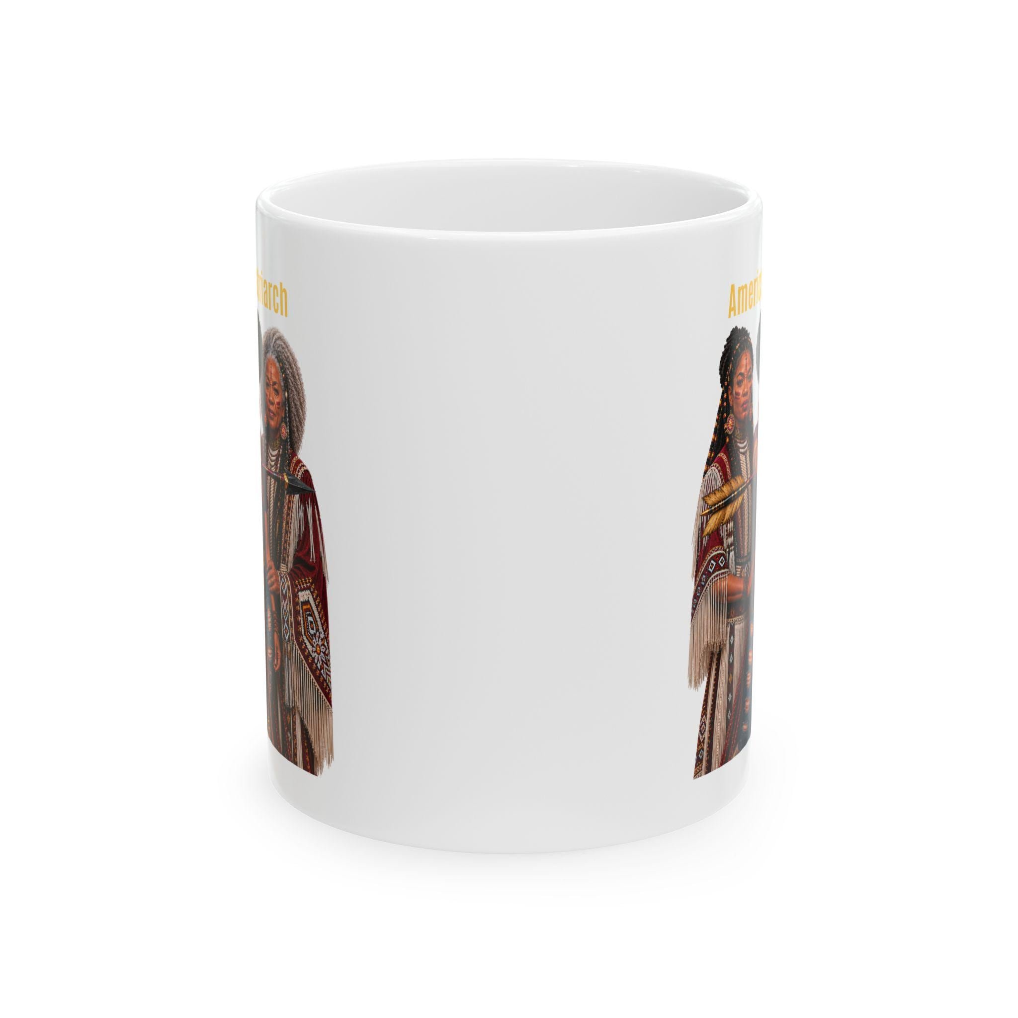 American Matriarch Indigenous Women Ceramic Mug (11oz, 15oz), view 2