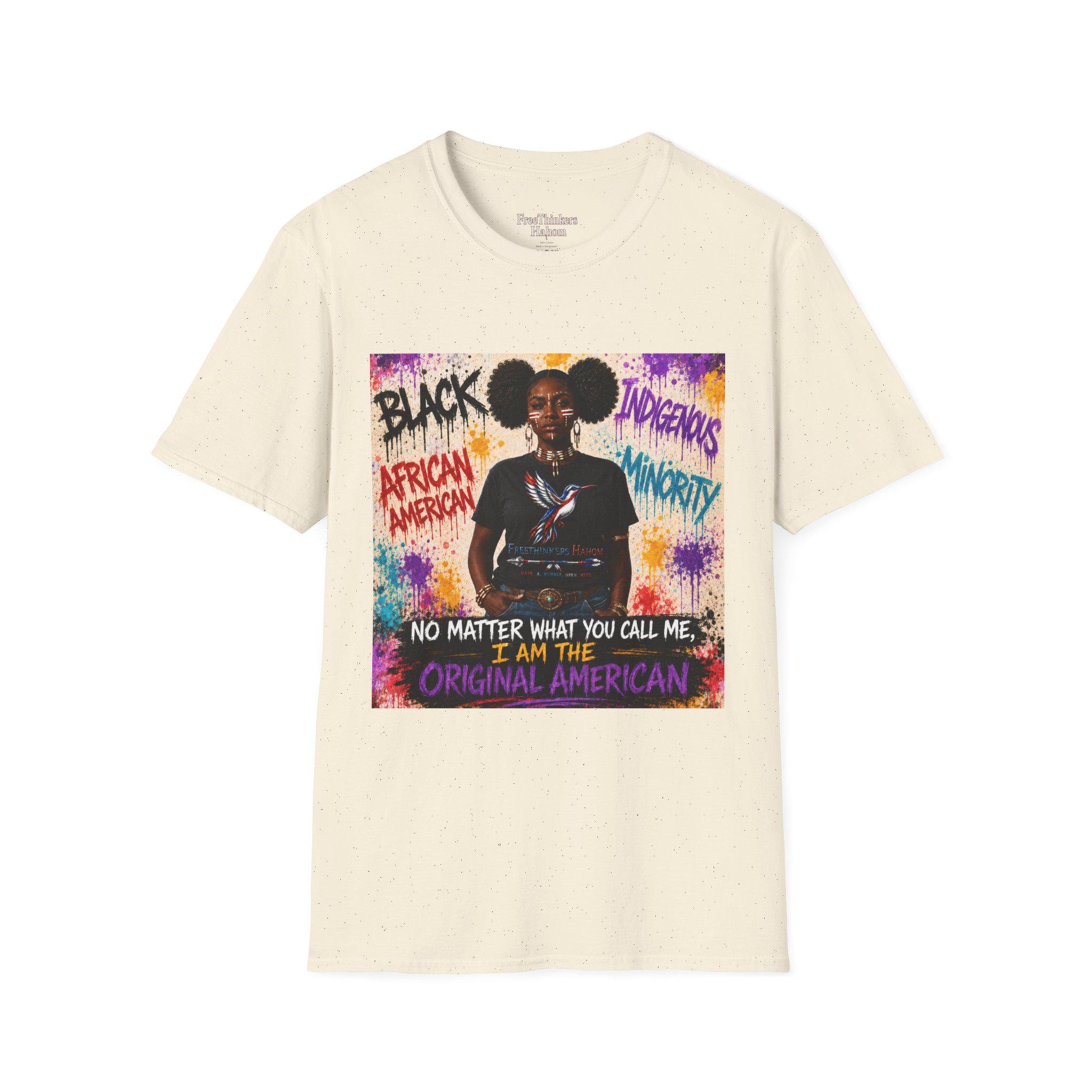 Original American Inspirational Minority graphic T-Shirt, view 7