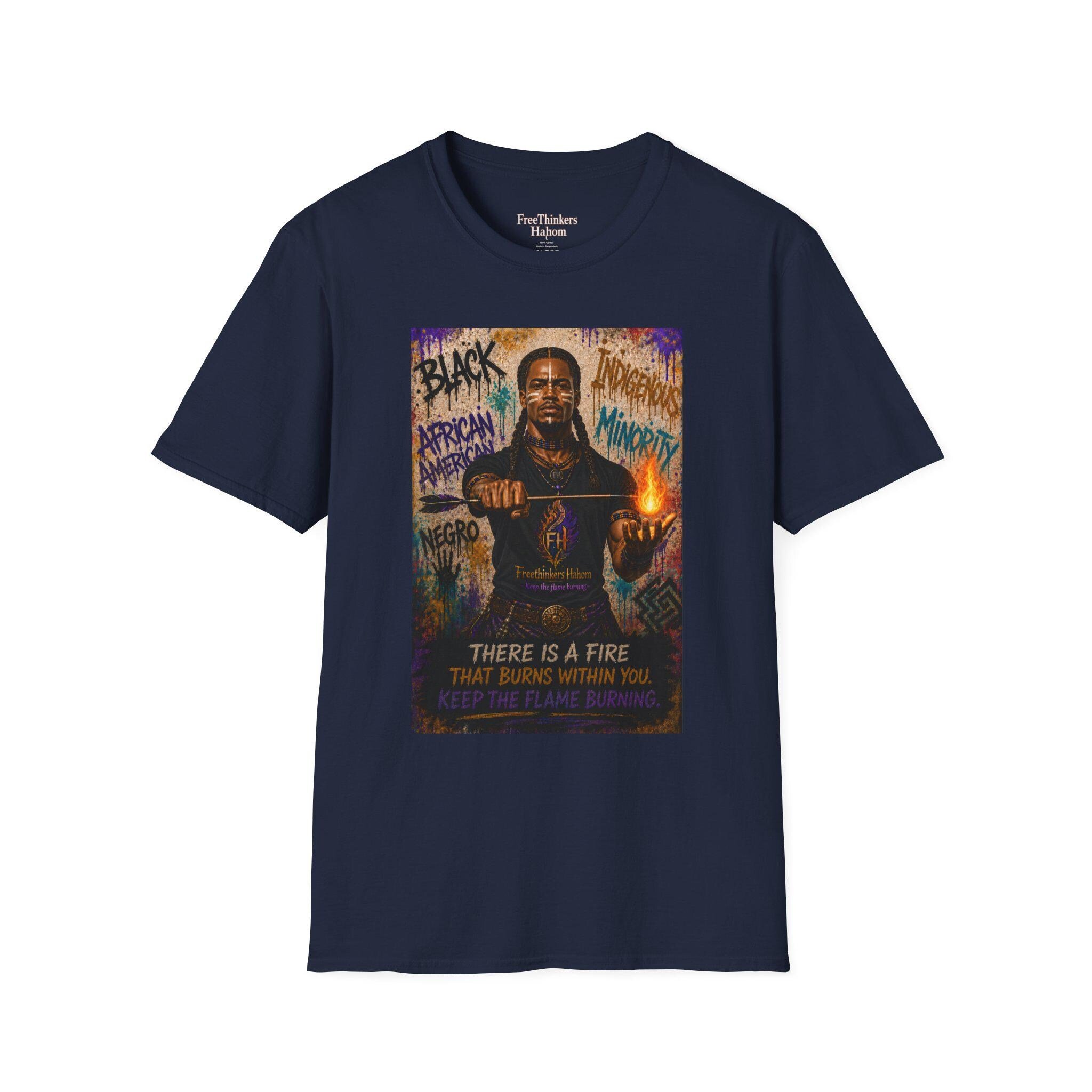 There Is a Fire Black Indigenous Minority Graphic T-Shirt American Empowerment, view 12