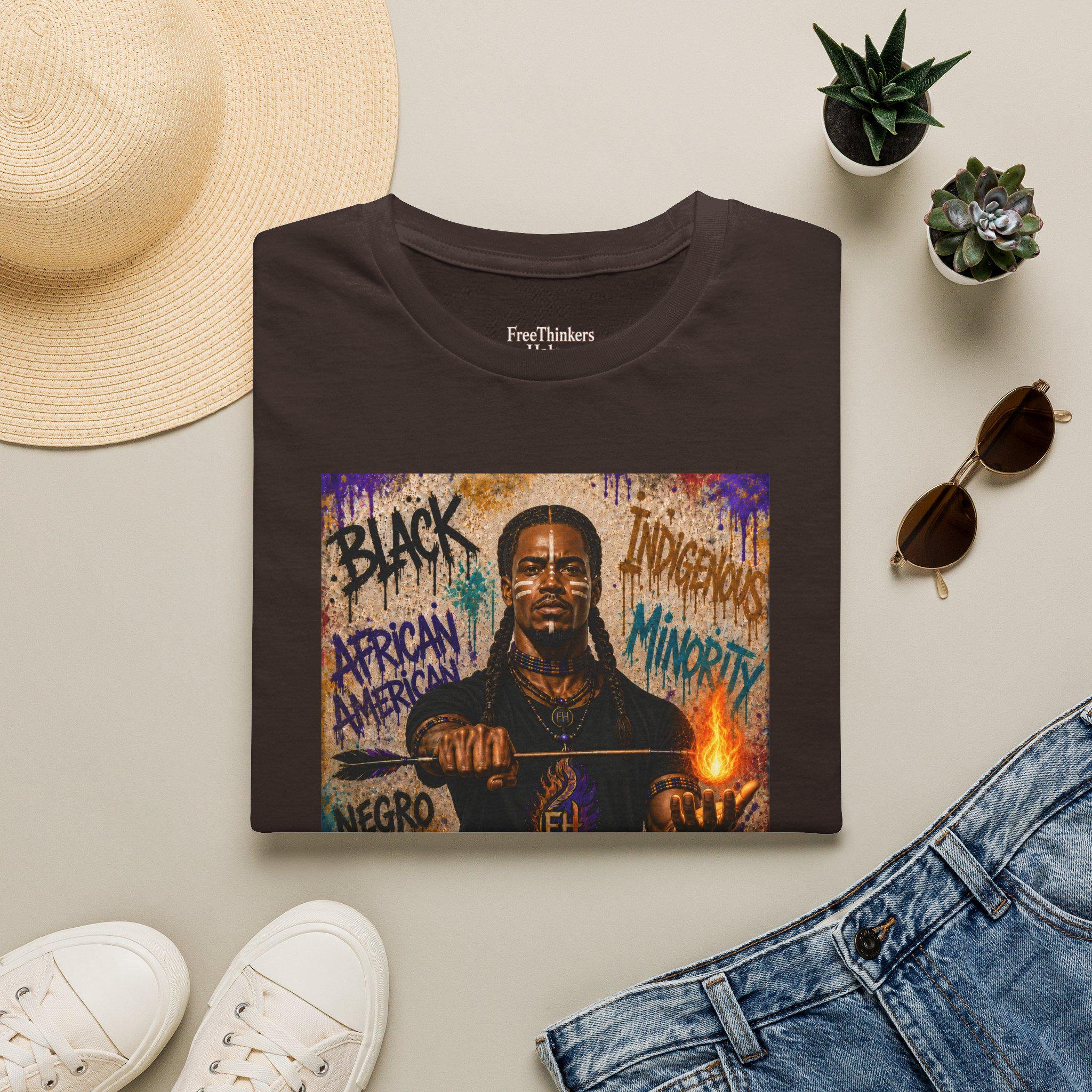 There Is a Fire Black Indigenous Minority Graphic T-Shirt American Empowerment, view 18