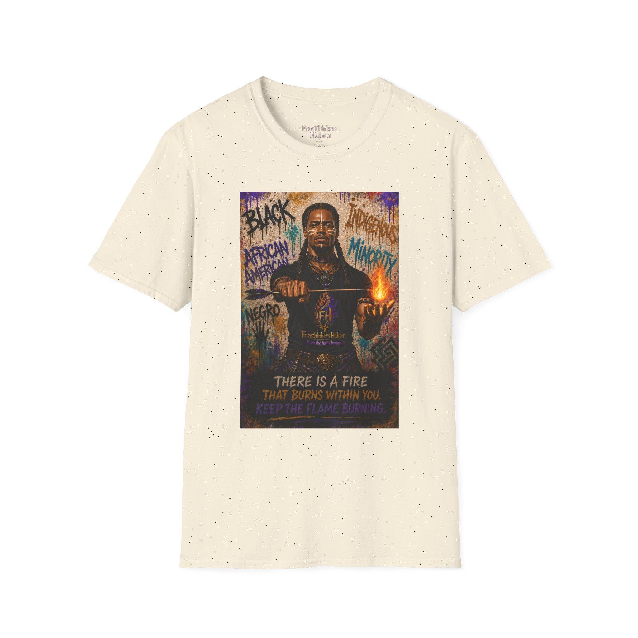 There Is a Fire Black Indigenous Minority Graphic T-Shirt American Empowerment, view 7