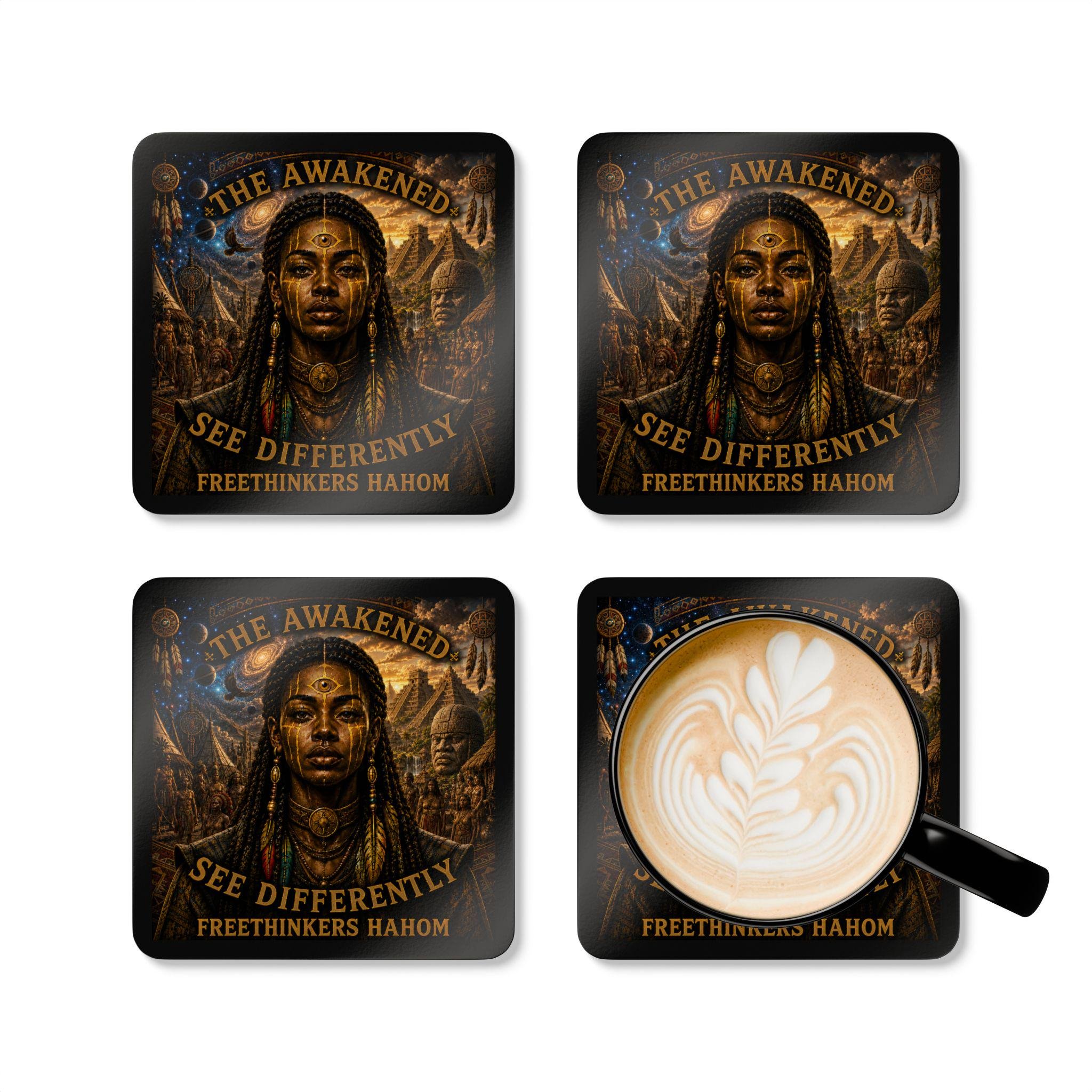 Awakened See Differently coaster | Corkwood Coaster Set