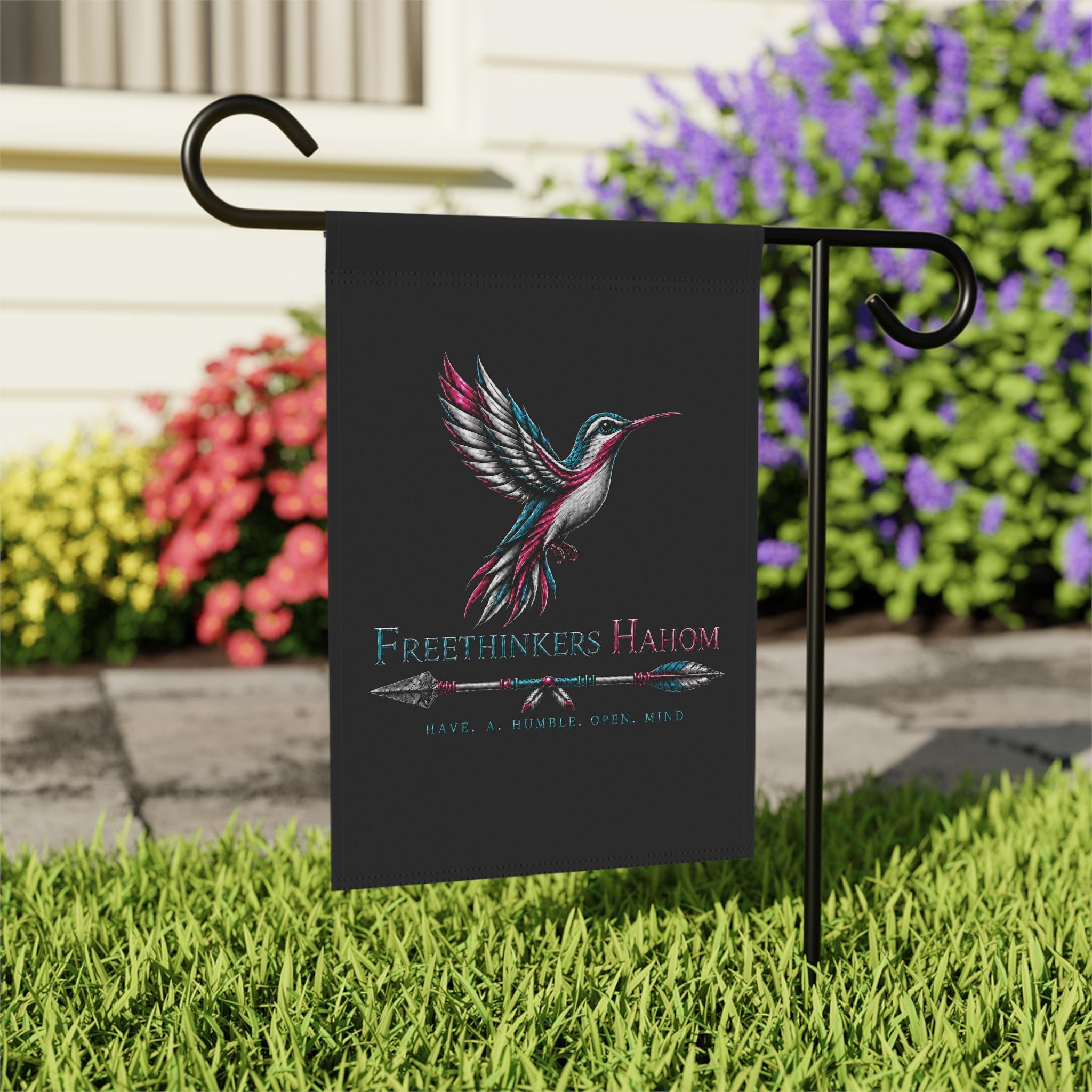 Hummingbird Freethinkers Banner | Garden Flag, House Yard Decor