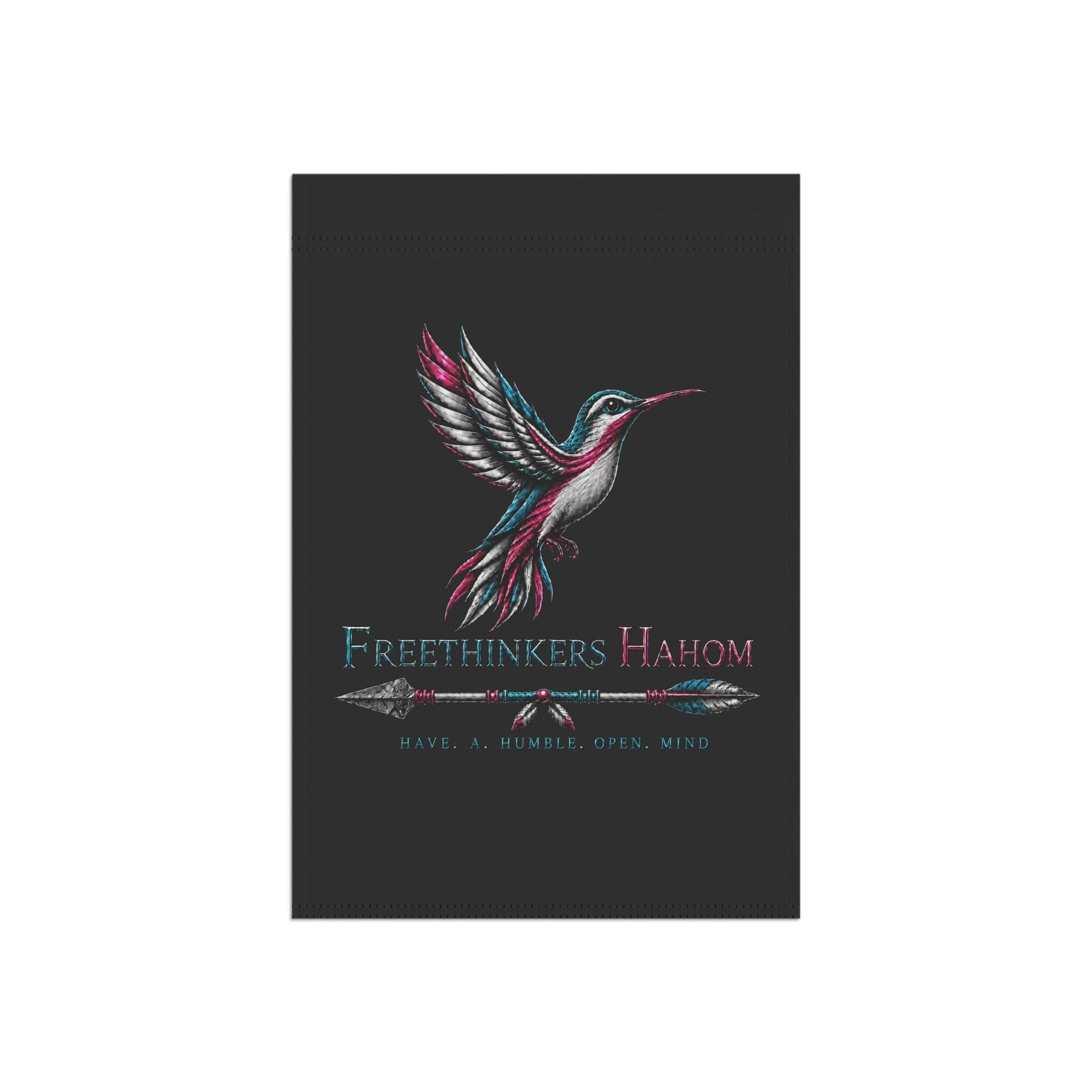 Hummingbird Freethinkers Banner | Garden Flag, House Yard Decor, view 4