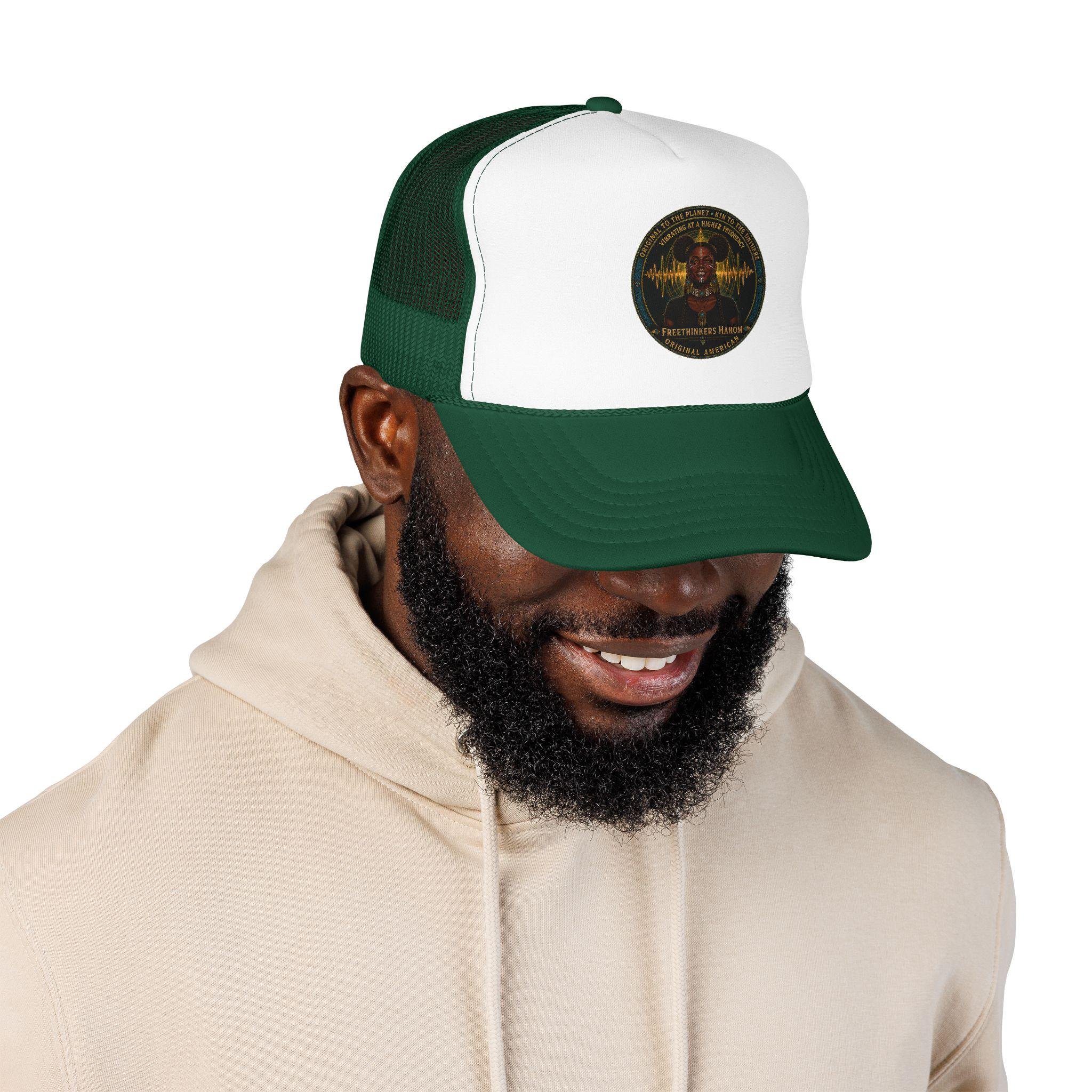 Original American Foam Trucker Hat | Cosmic Soundwave Emblem, view 11