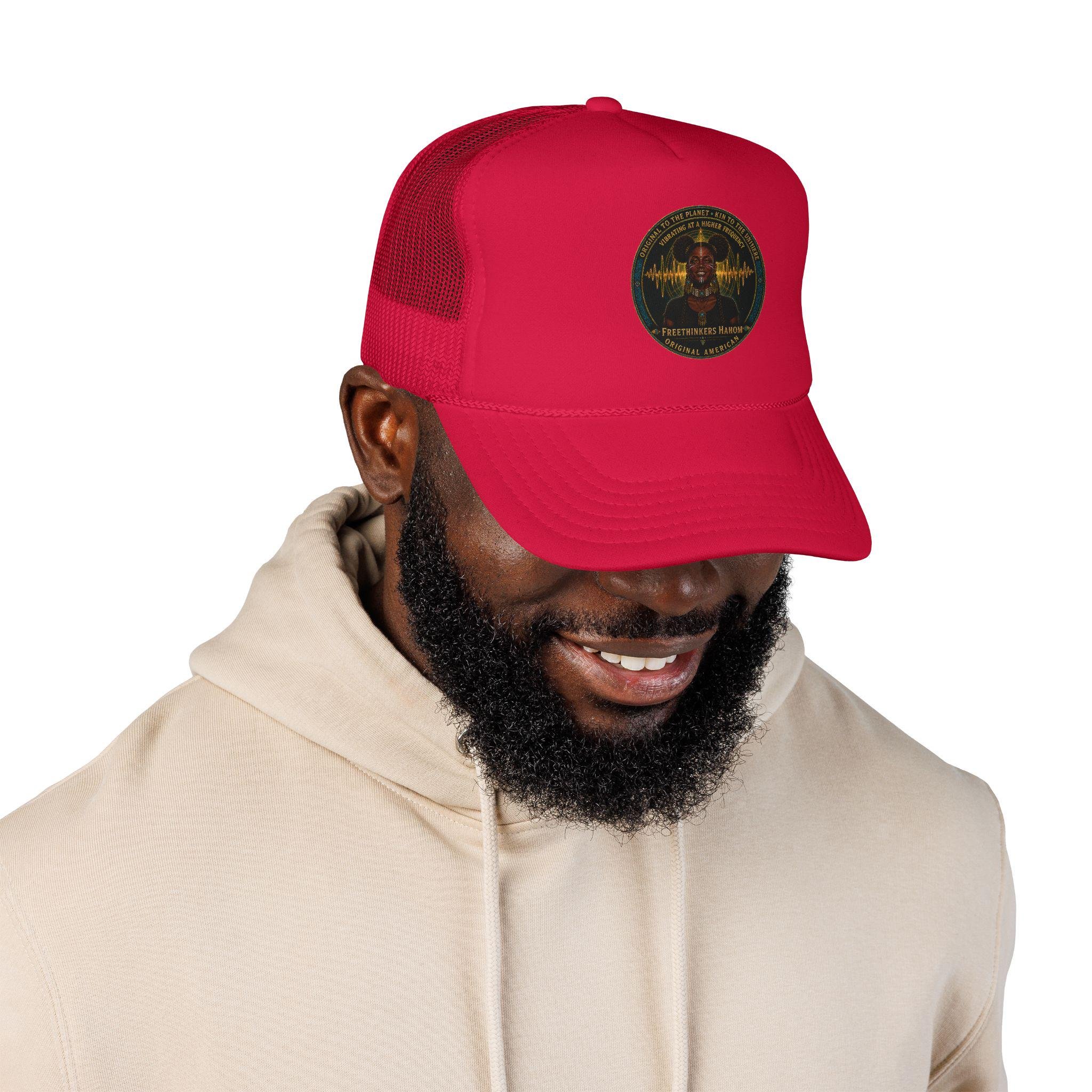 Original American Foam Trucker Hat | Cosmic Soundwave Emblem, view 15