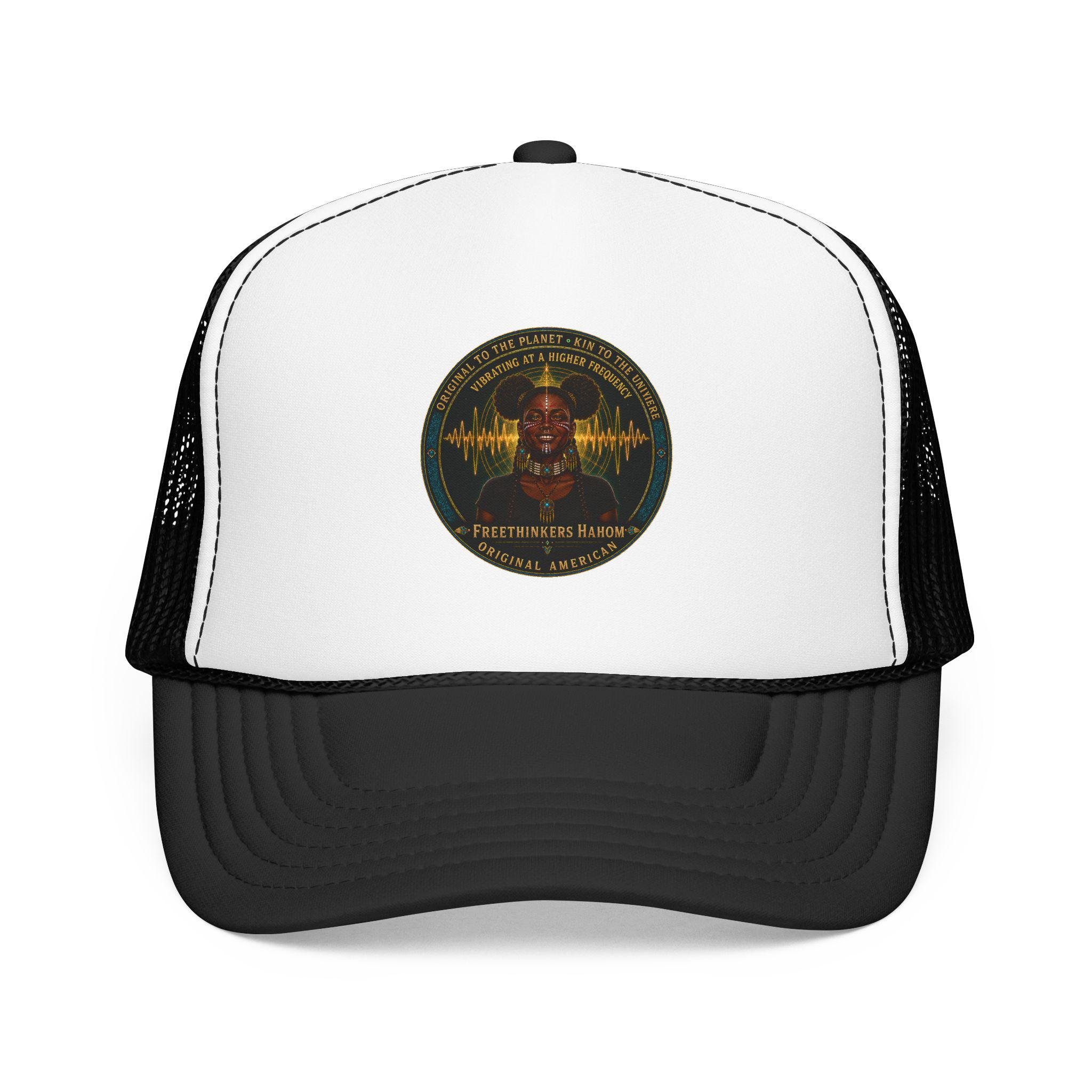 Original American Foam Trucker Hat | Cosmic Soundwave Emblem, view 5