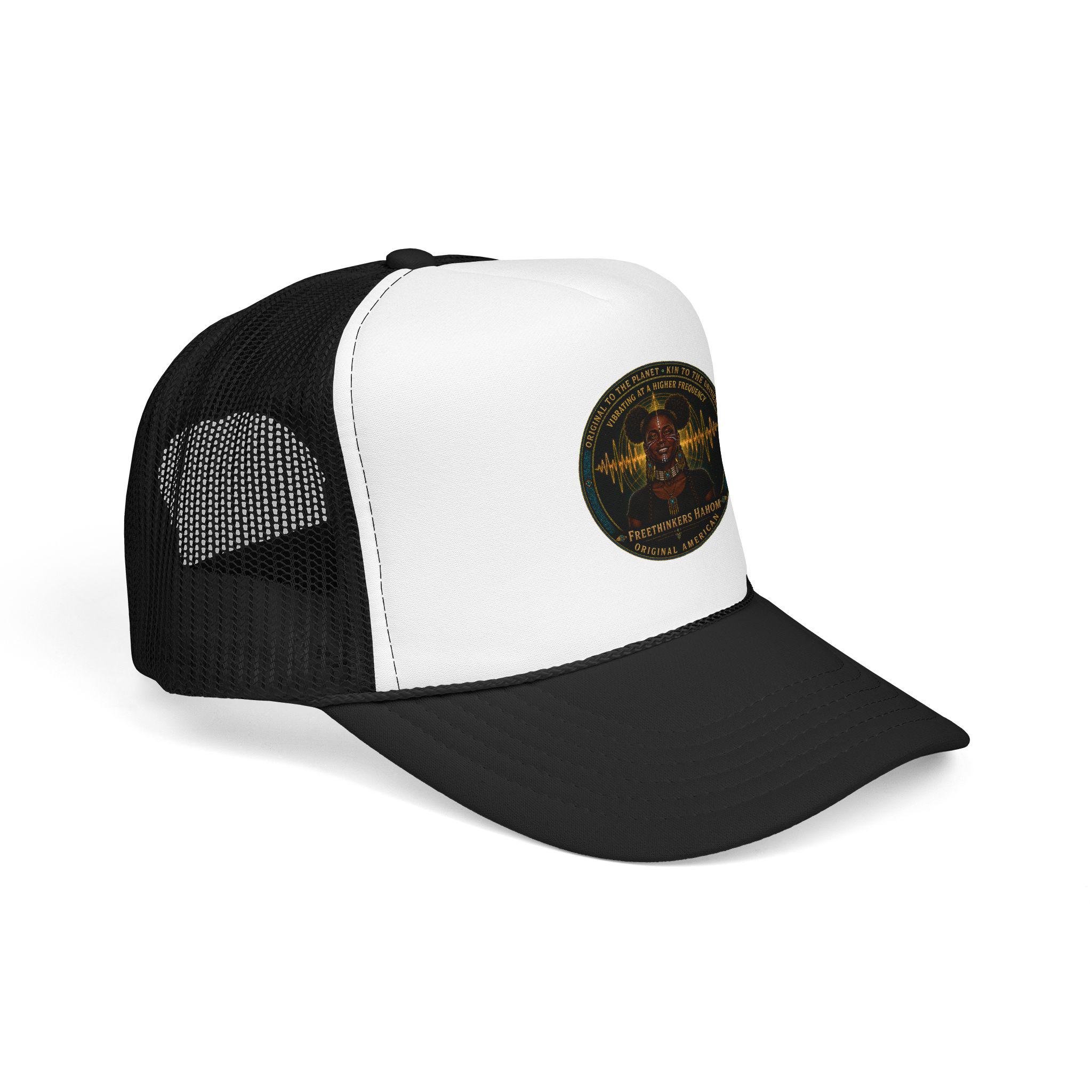 Original American Foam Trucker Hat | Cosmic Soundwave Emblem, view 6