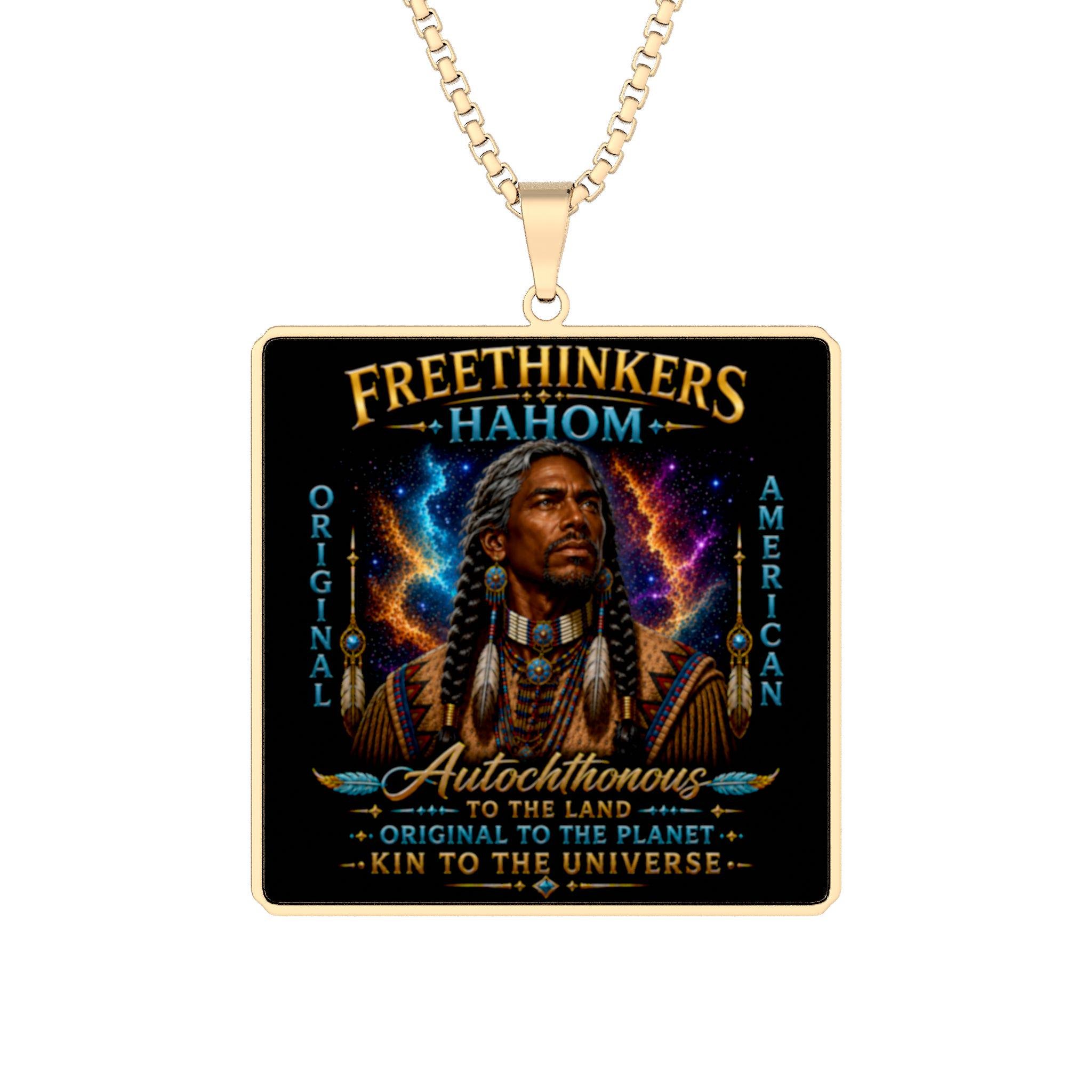 Freethinkers Native Warrior Pendant | Custom Photo Pendant, view 2