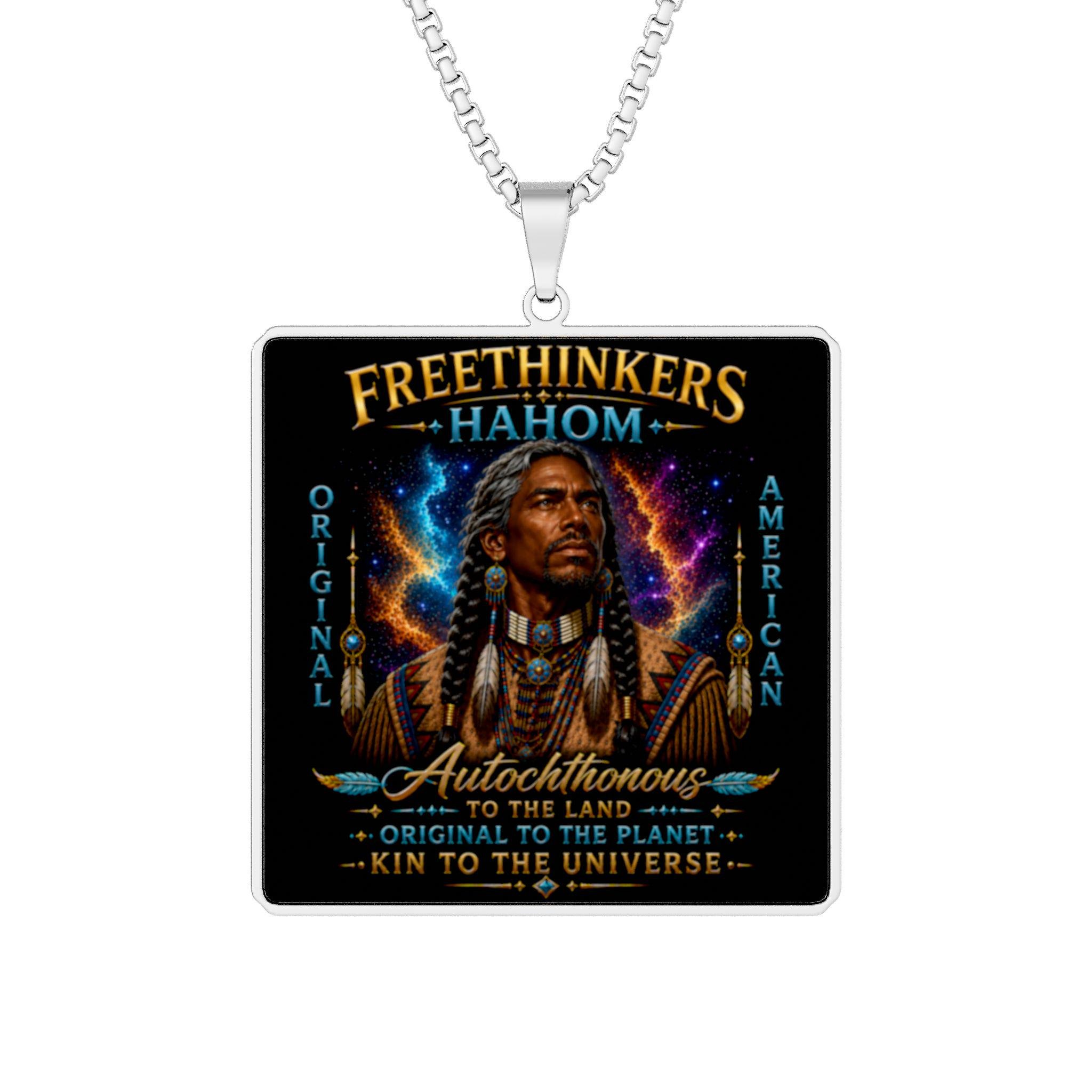 Freethinkers Native Warrior Pendant | Custom Photo Pendant, view 3