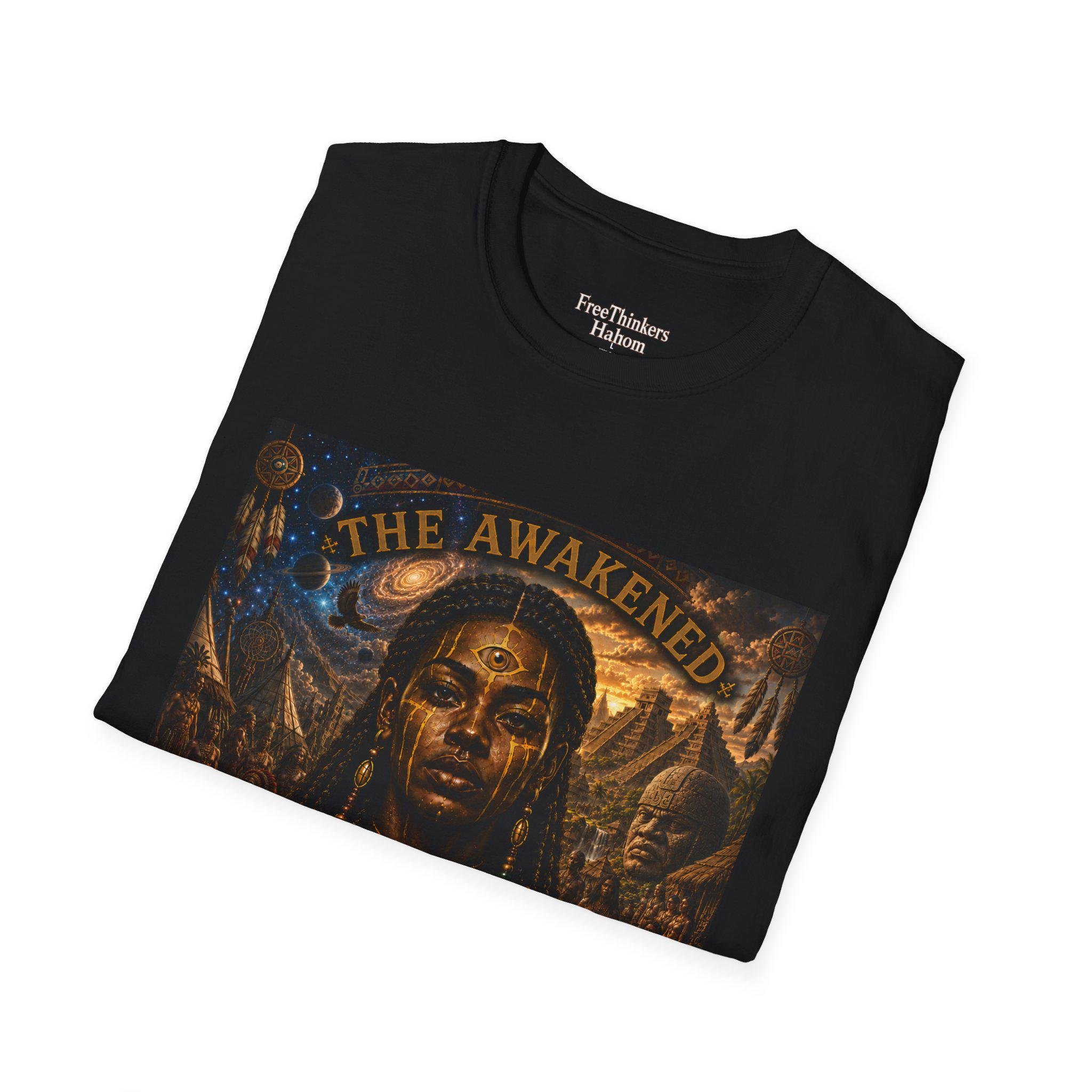 The Awakened portrait T-Shirt | Spiritual Goddess design, view 17
