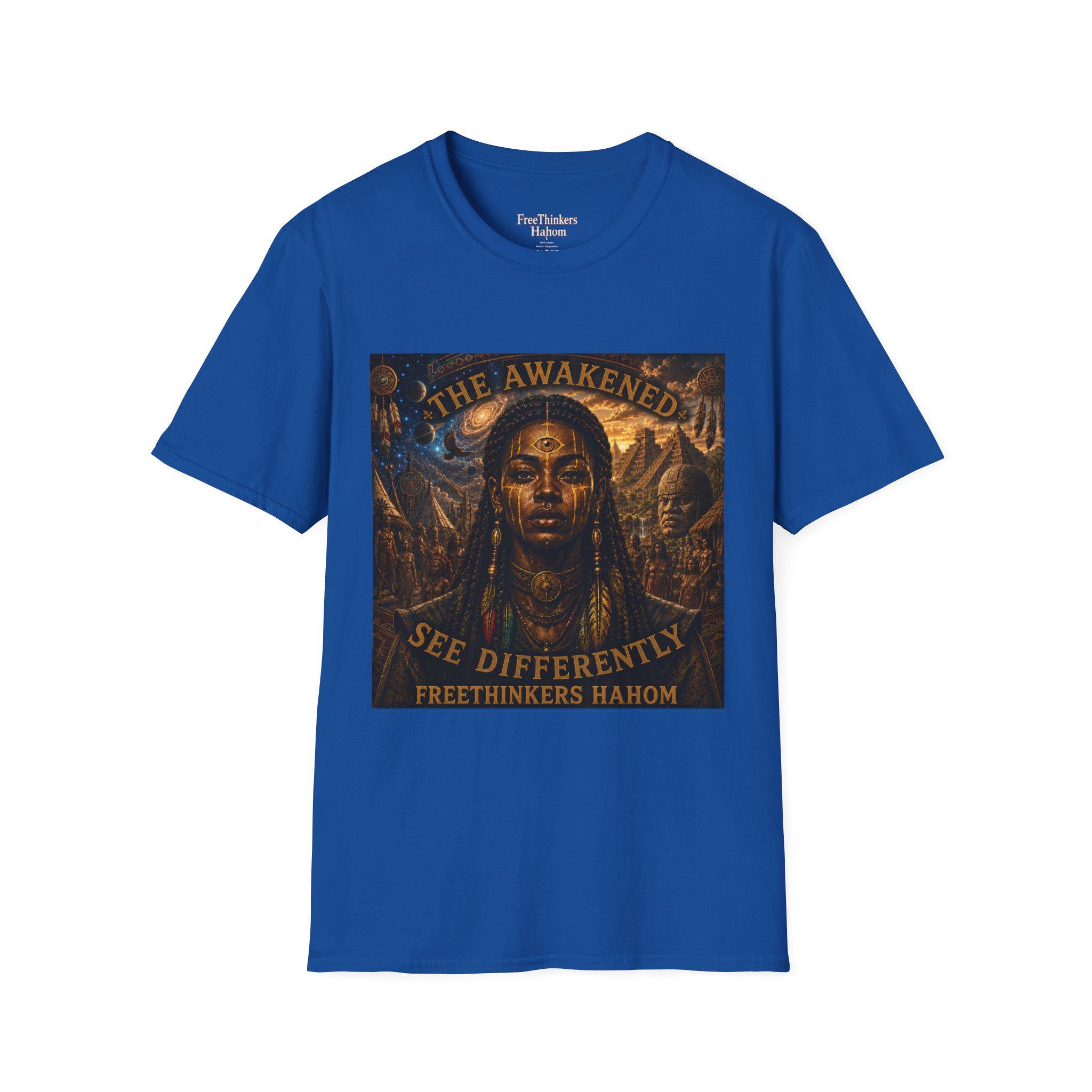 The Awakened portrait T-Shirt | Spiritual Goddess design, view 6