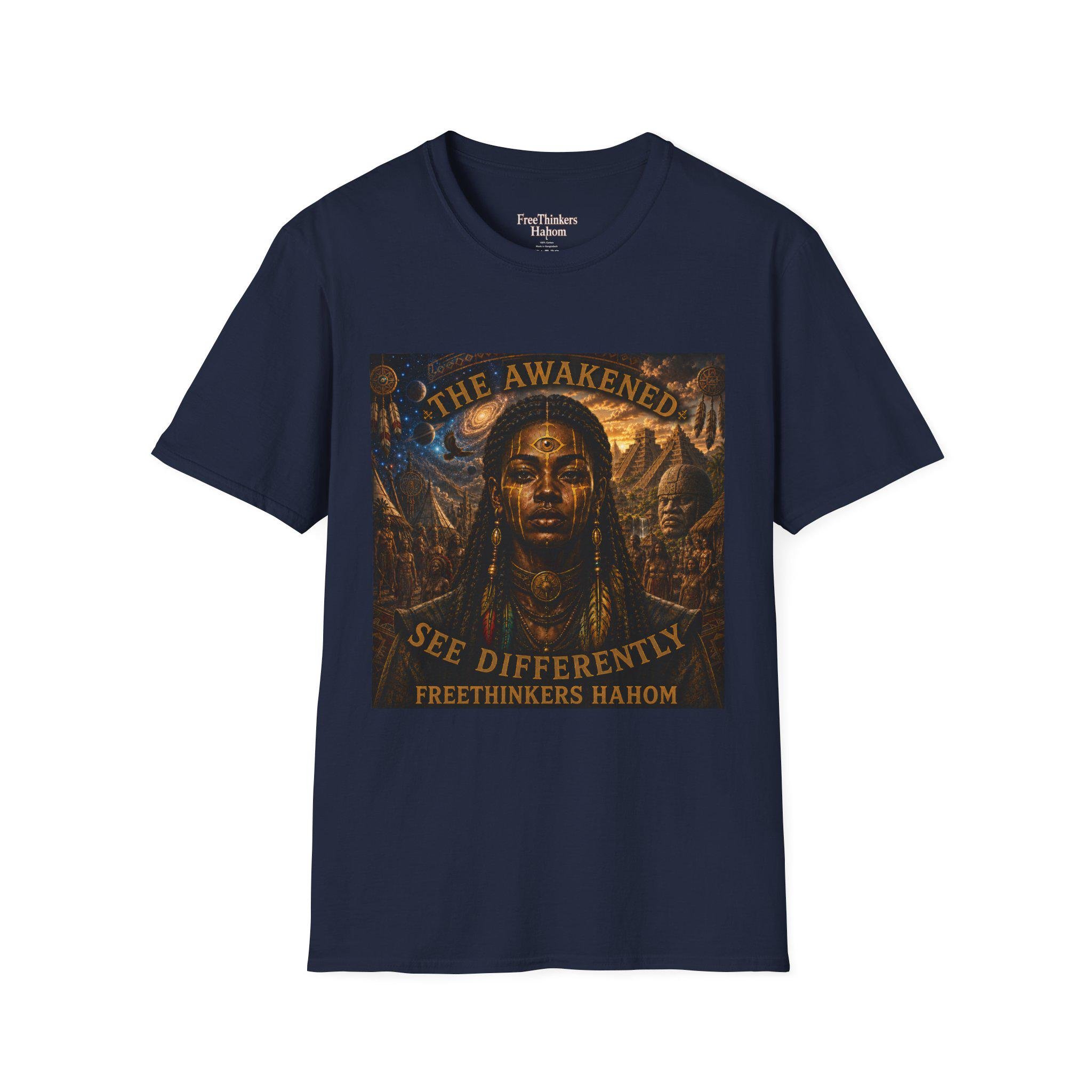 The Awakened portrait T-Shirt | Spiritual Goddess design, view 7