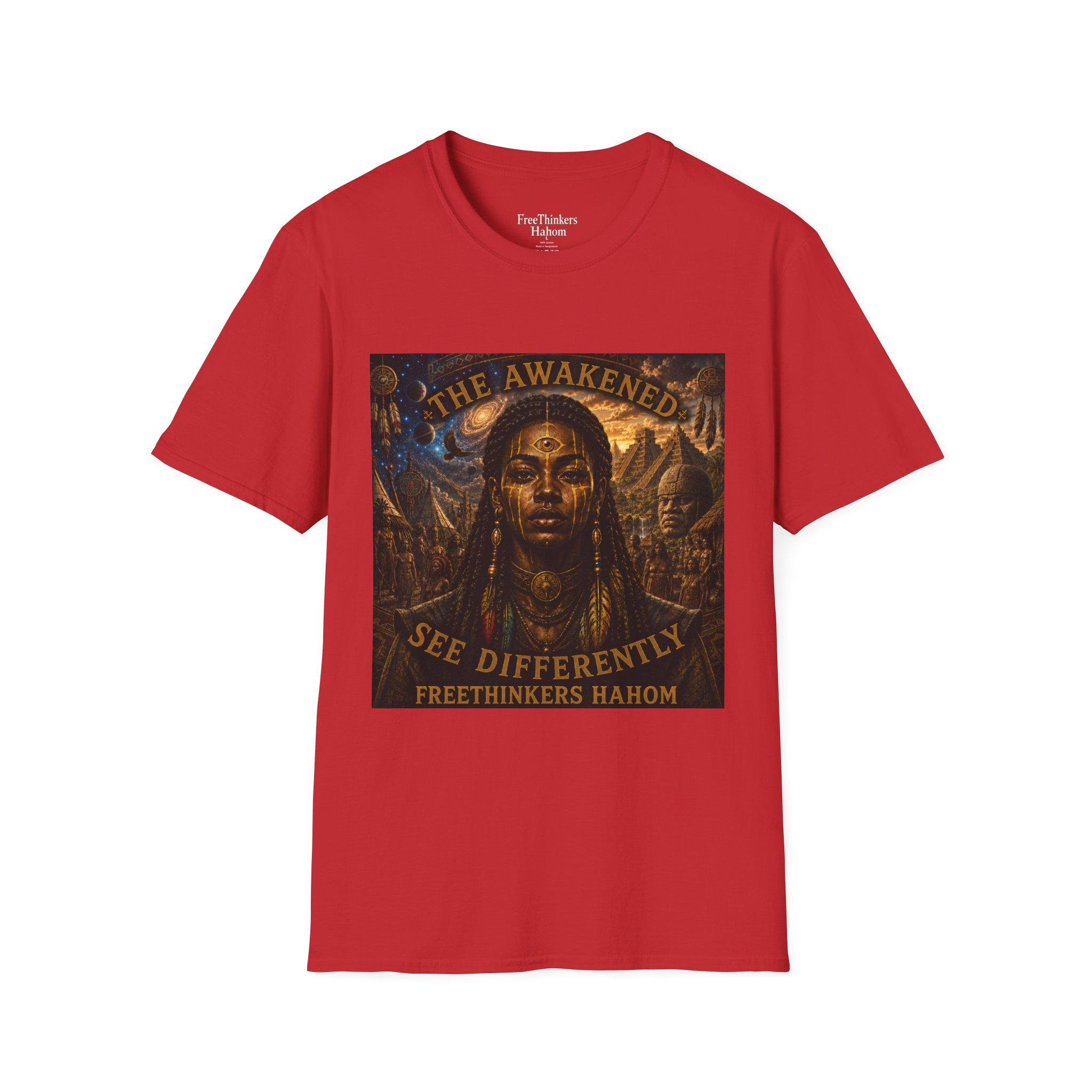 The Awakened portrait T-Shirt | Spiritual Goddess design, view 8