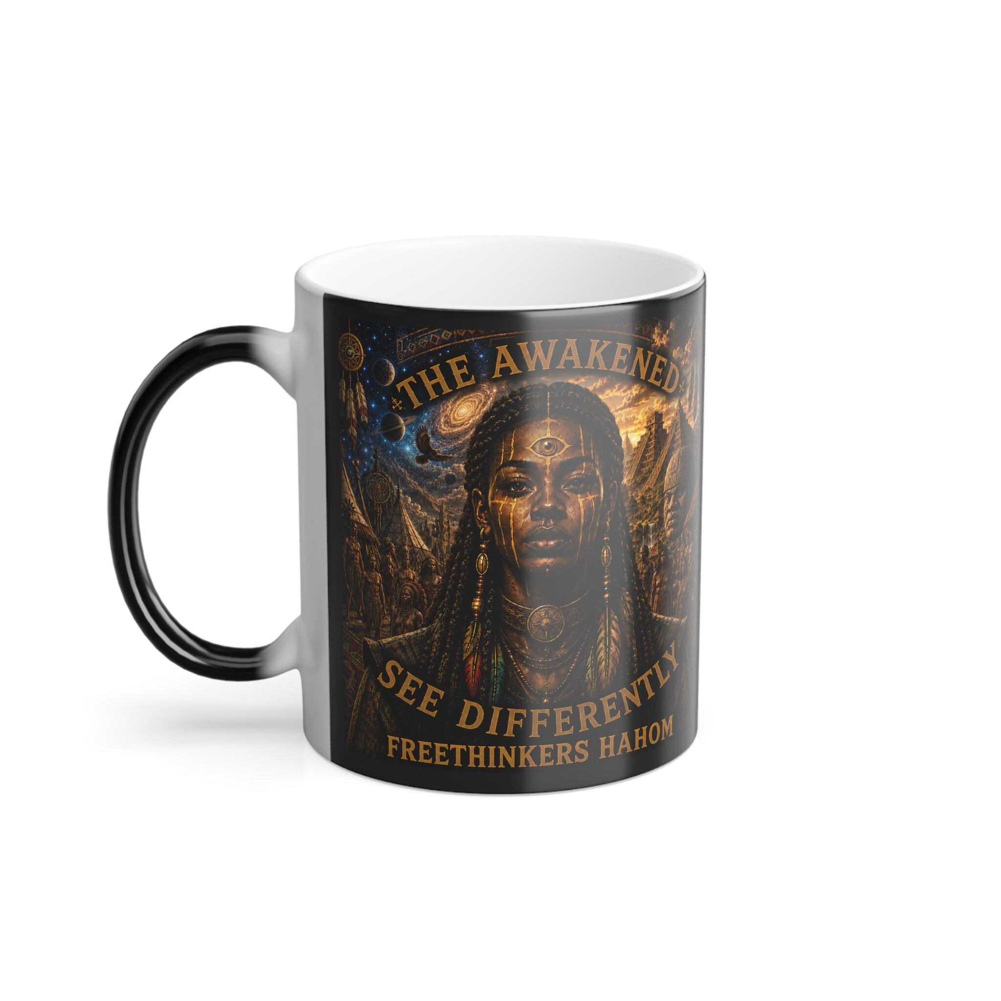 Native American Dreamcatcher Mountain Scene Color Morphing Mug