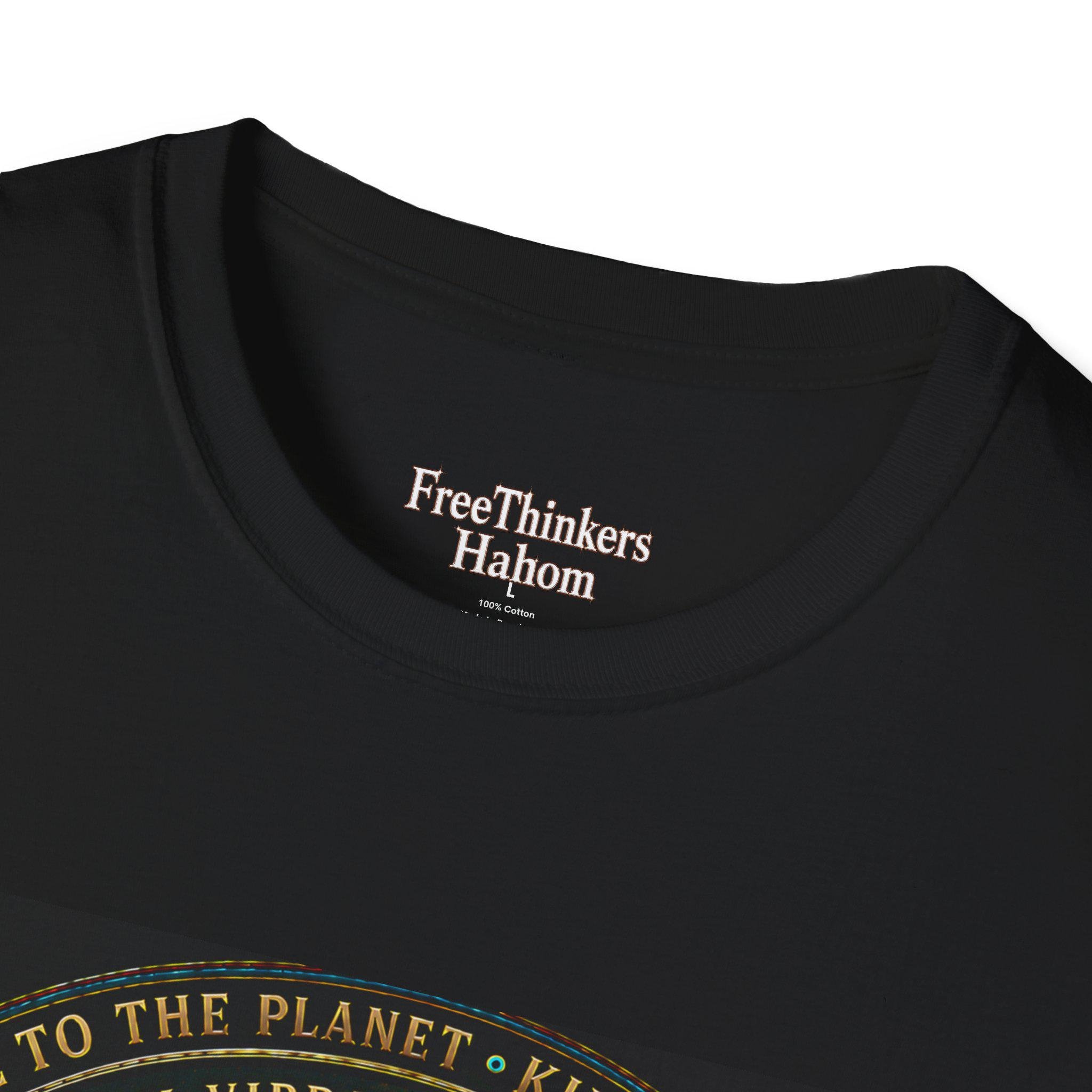 High Vibrational Being T-Shirt | Native Inspired Portrait, Spiritual Waveform, view 16