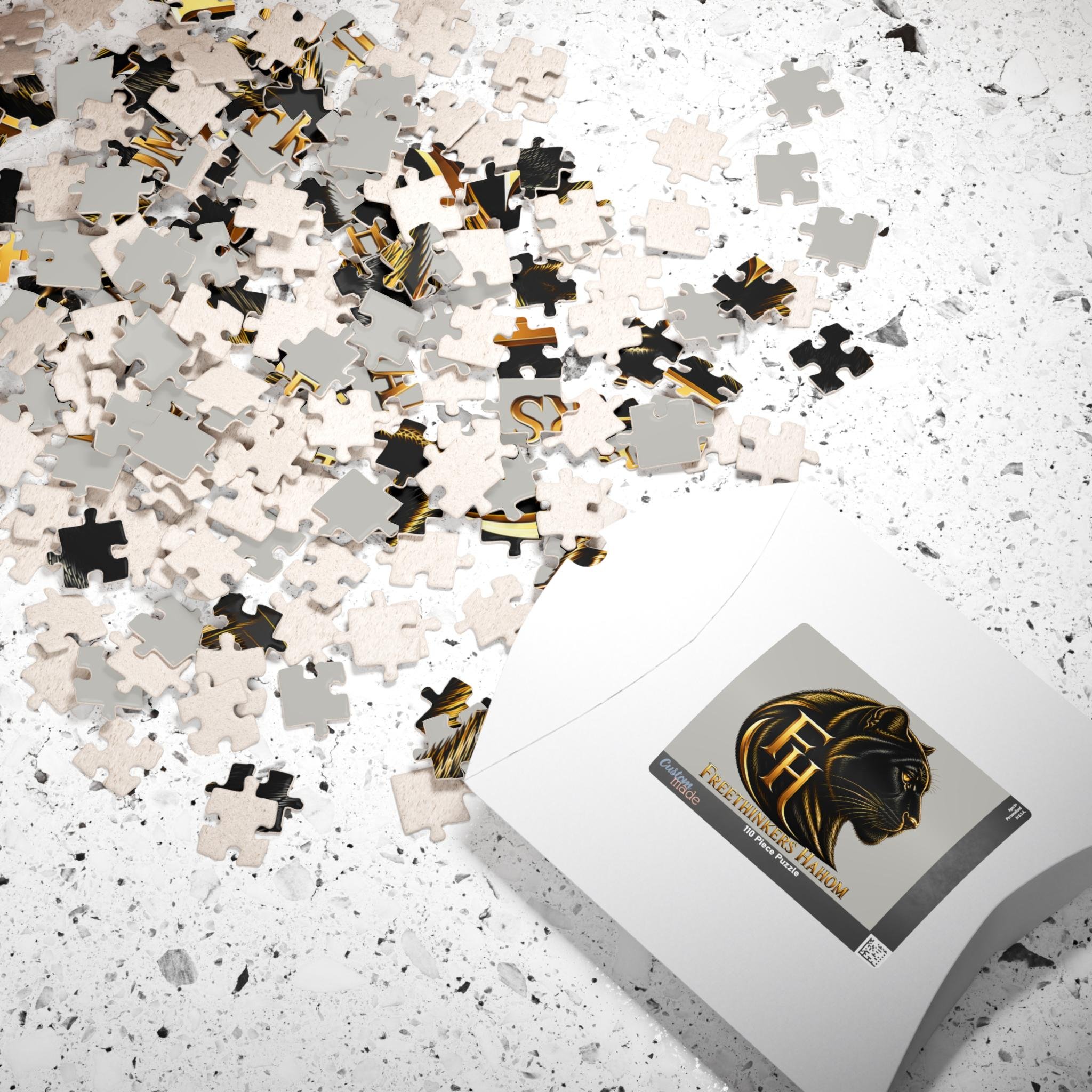 Gold Panther Logo Puzzle 110 Piece | Freethinkers Hahom, view 4