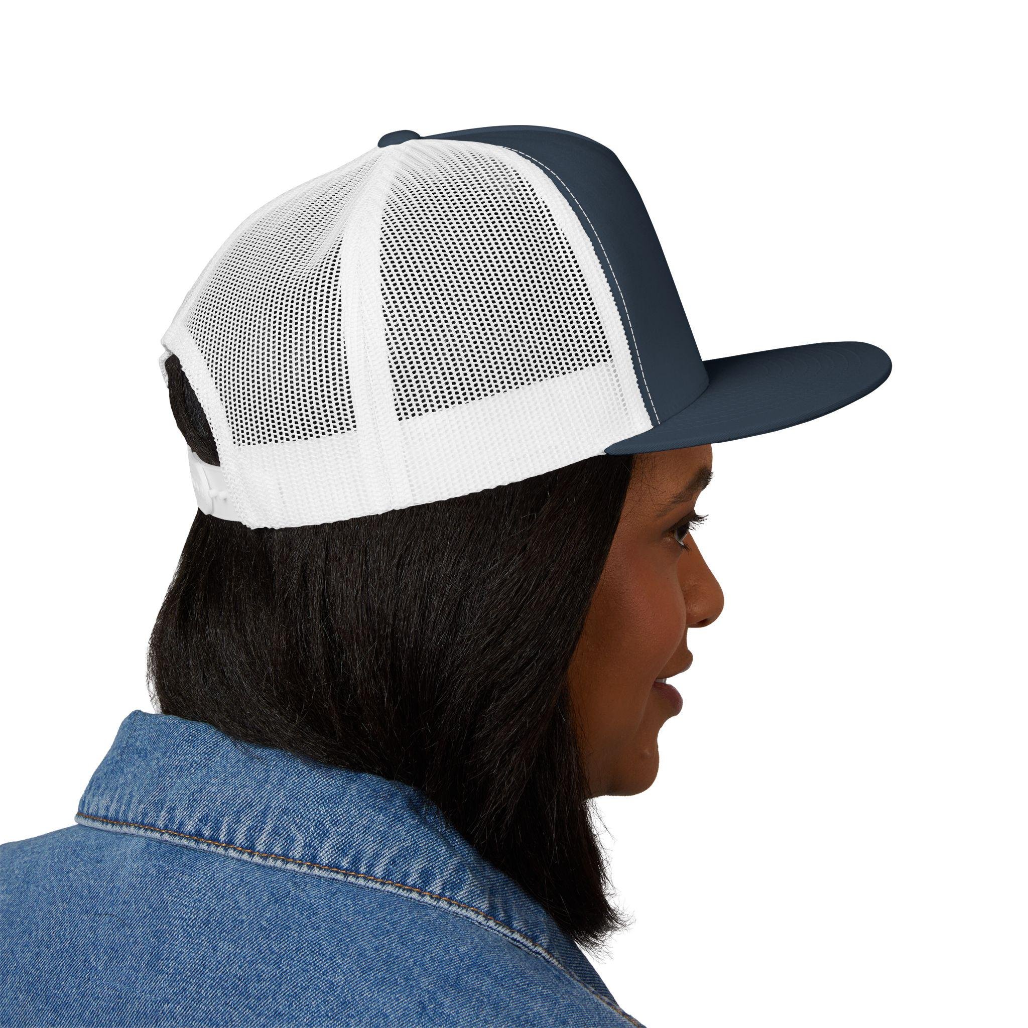 black panther Head Monogram FH Trucker Cap | Gold Foil Logo, view 4