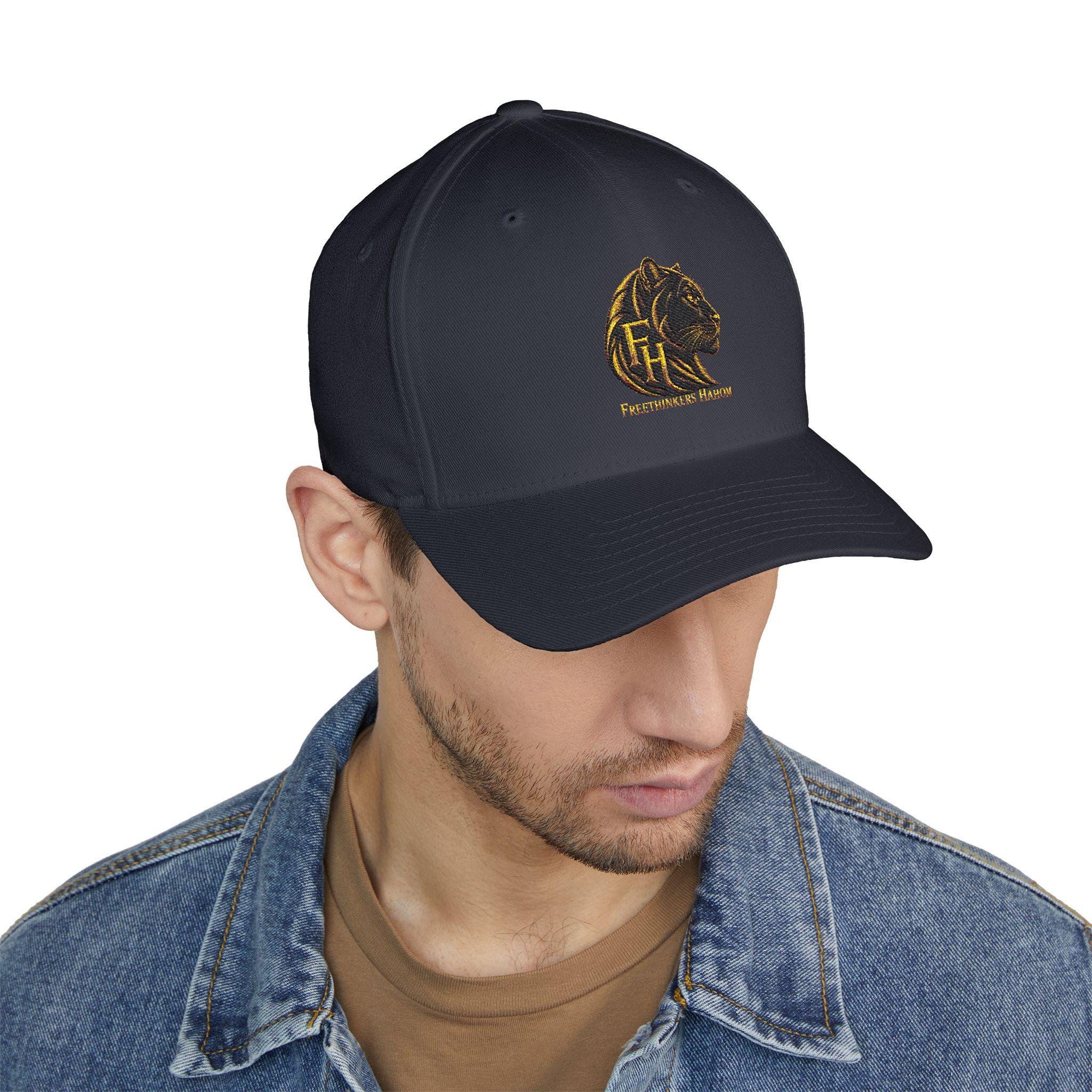 Black Panther Head Emblem Cap | Embroidered Structured Hat, view 10