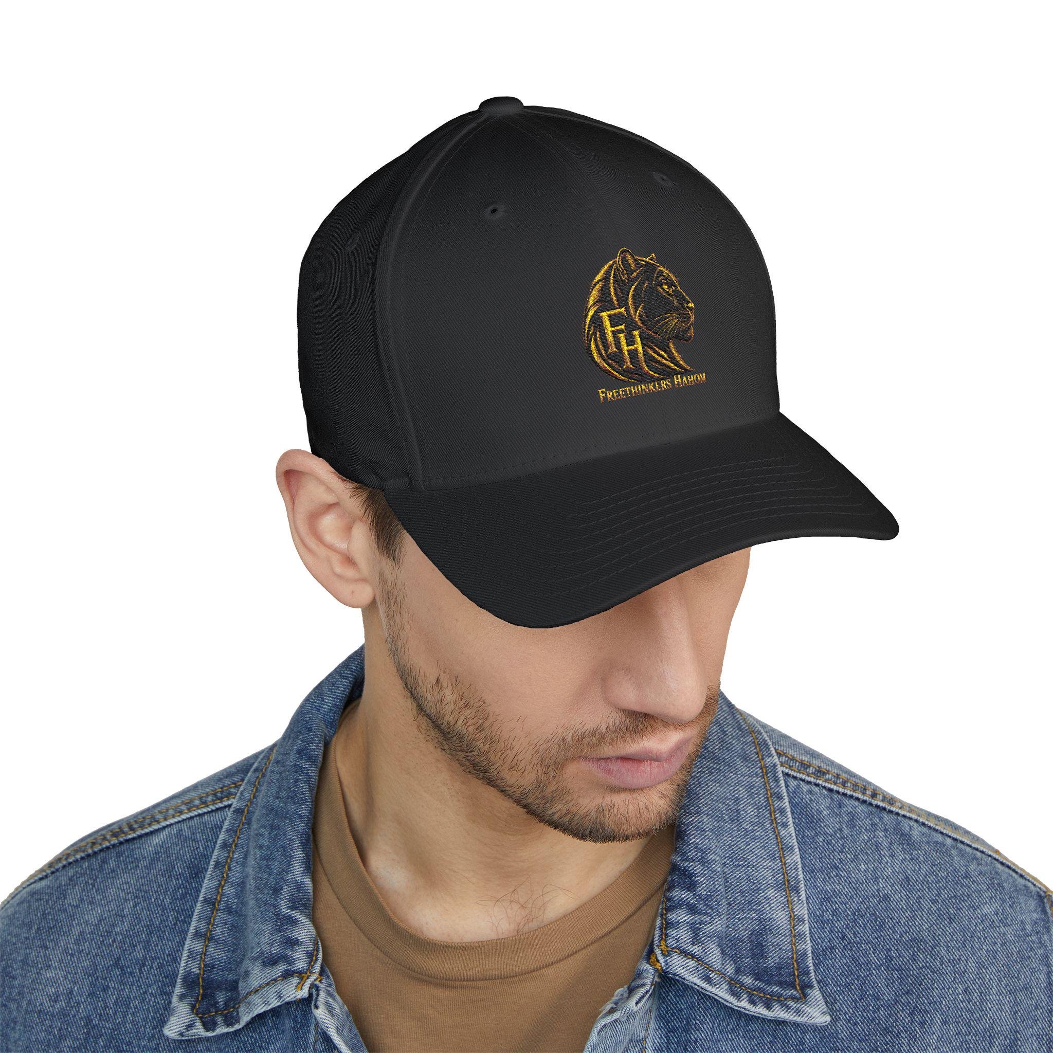 Black Panther Head Emblem Cap | Embroidered Structured Hat, view 11