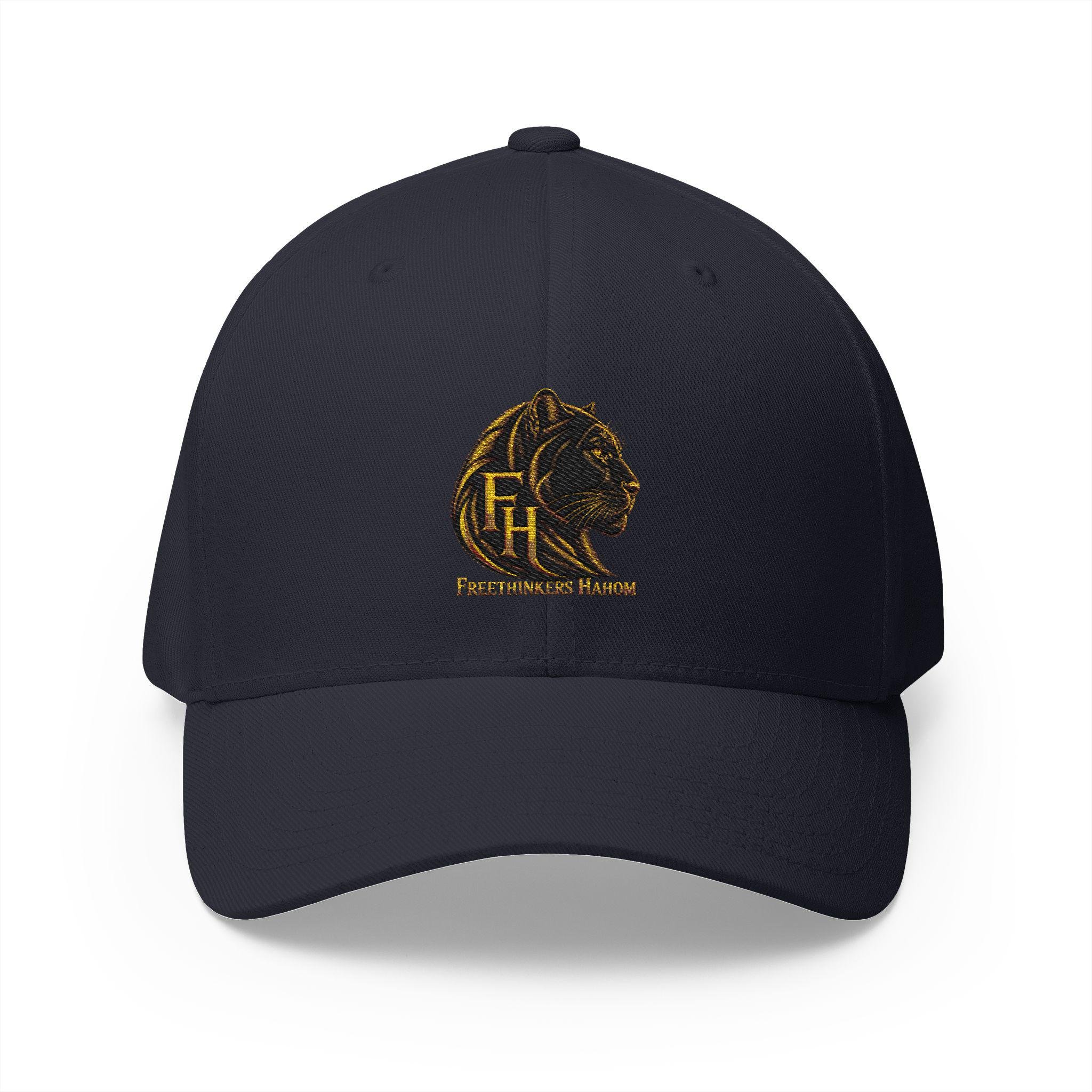 Black Panther Head Emblem Cap | Embroidered Structured Hat, view 3