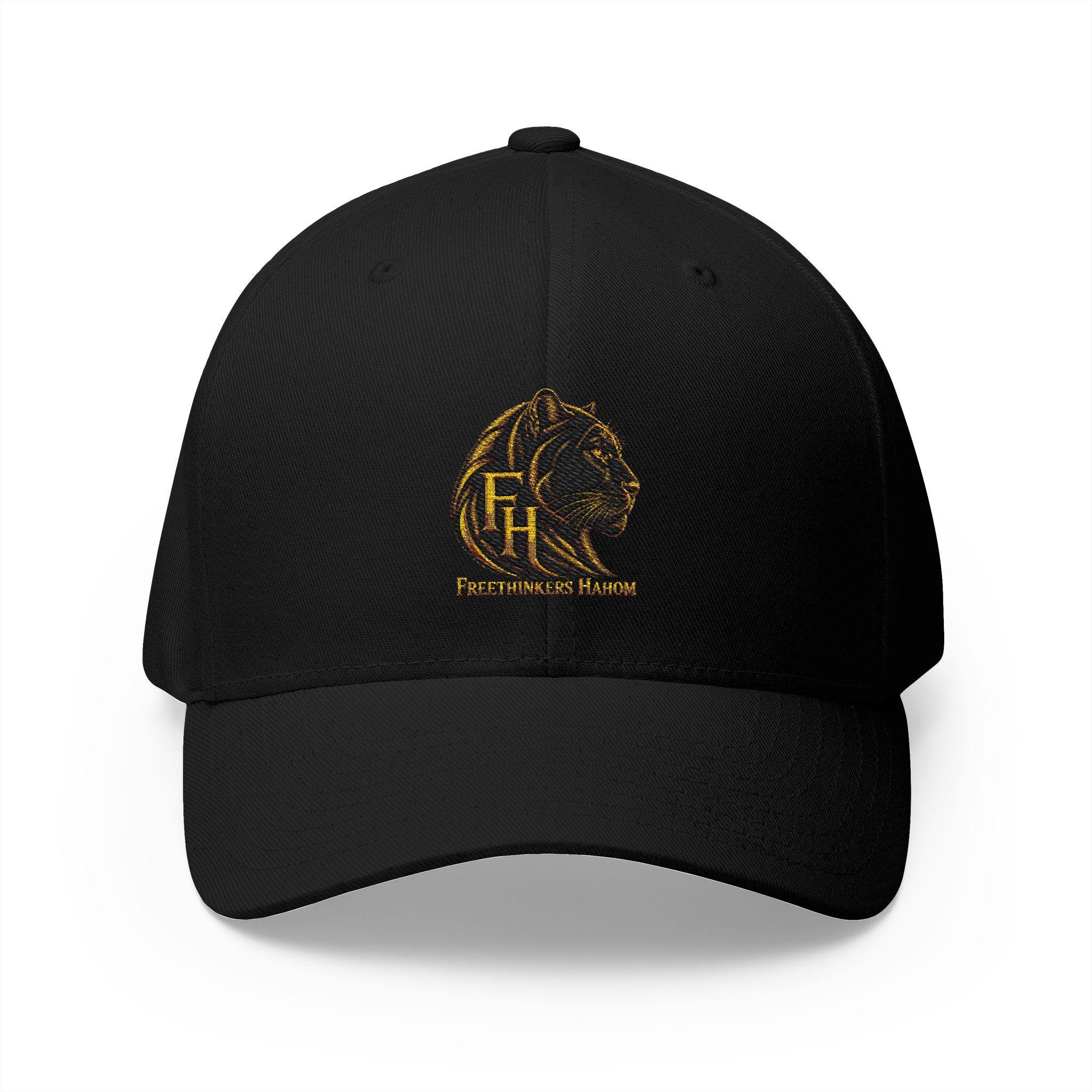 Black Panther Head Emblem Cap | Embroidered Structured Hat, view 4