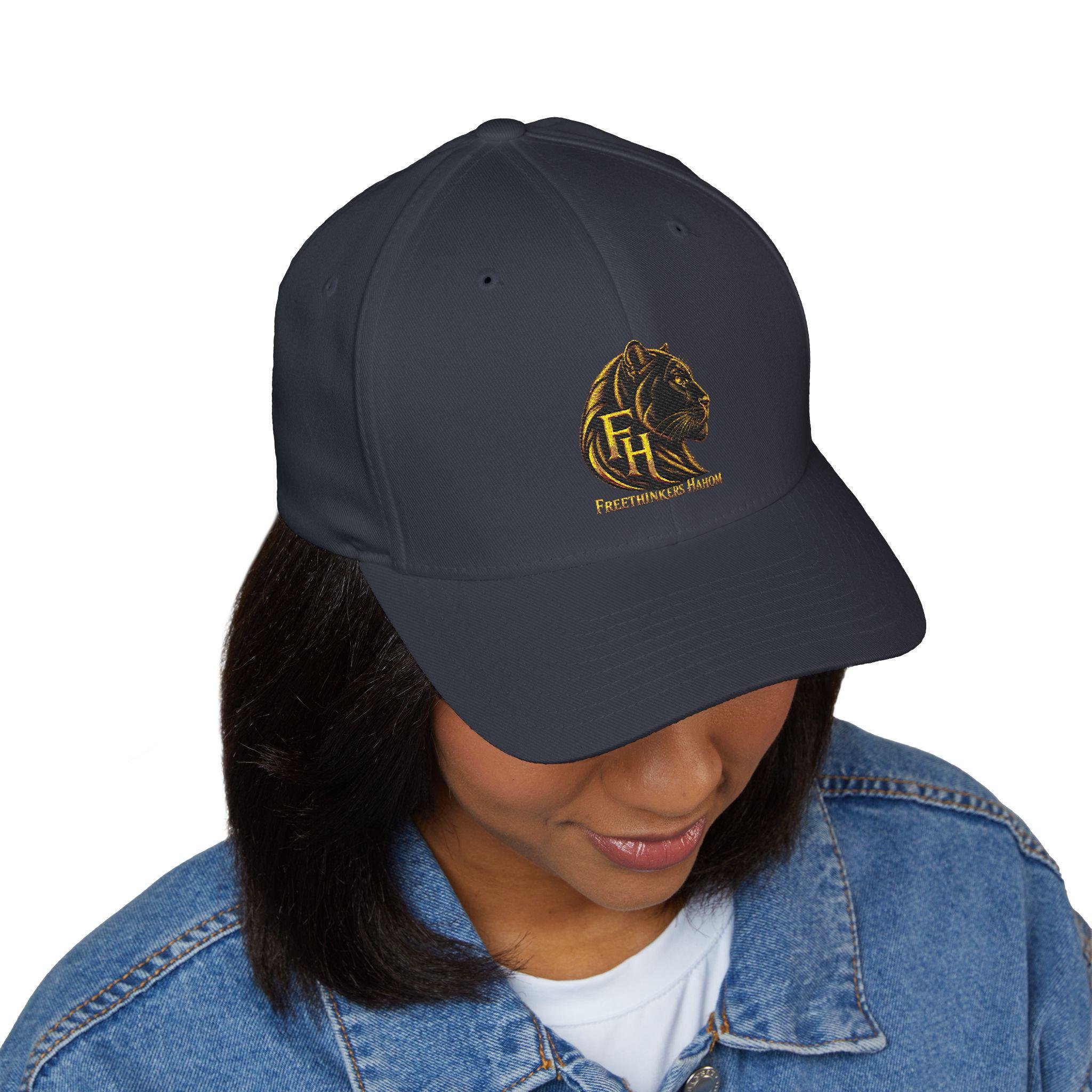 Black Panther Head Emblem Cap | Embroidered Structured Hat, view 6
