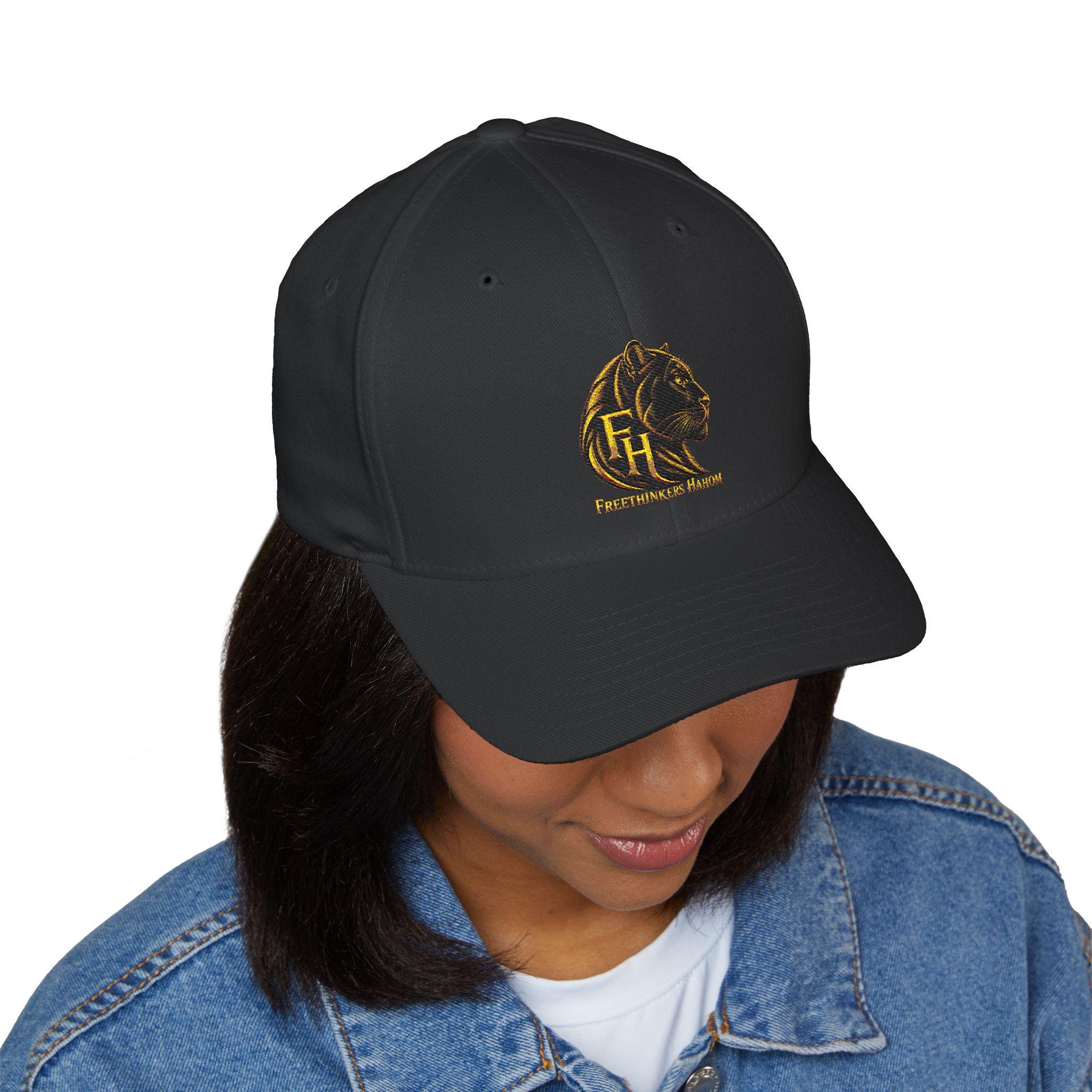 Black Panther Head Emblem Cap | Embroidered Structured Hat, view 7