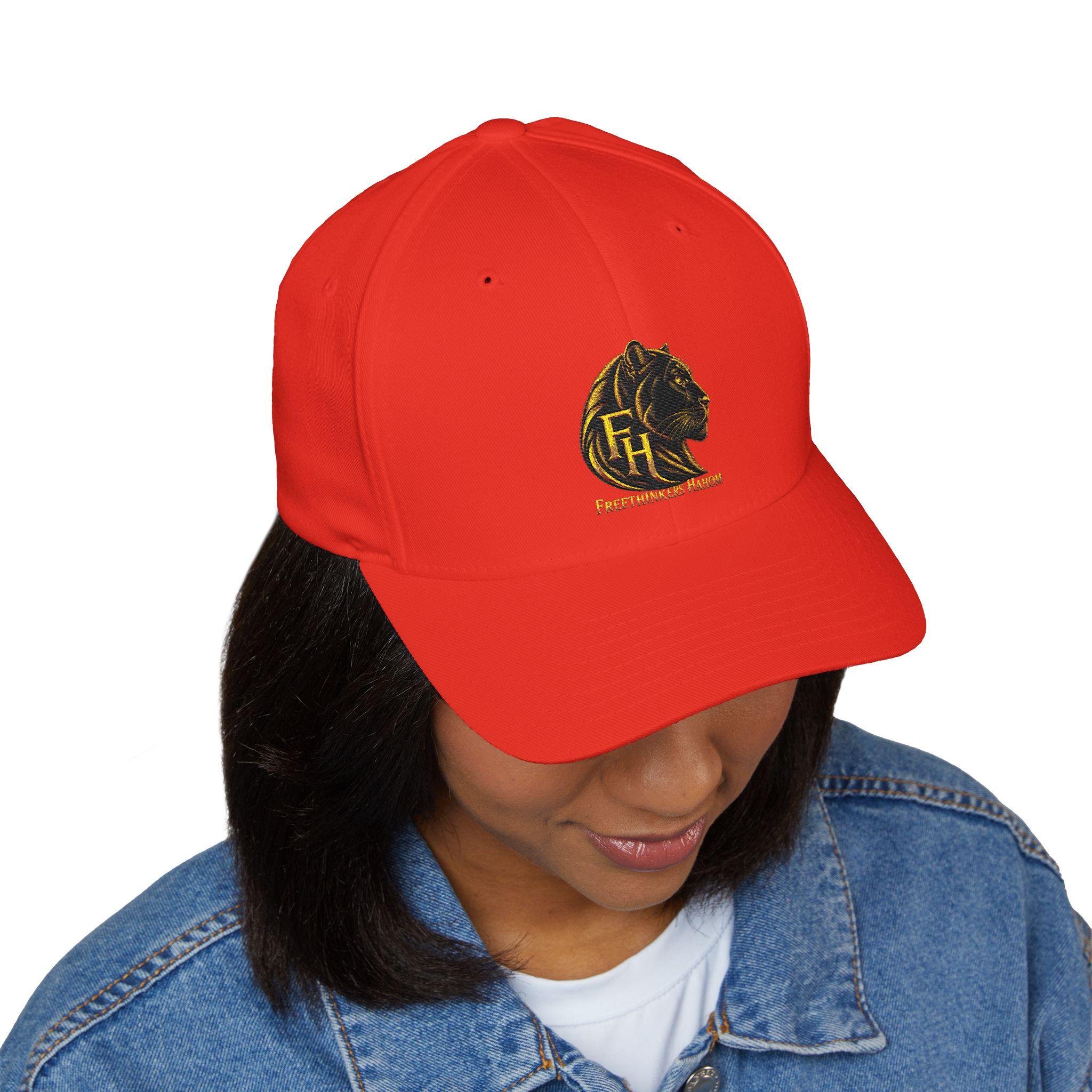 Black Panther Head Emblem Cap | Embroidered Structured Hat, view 8