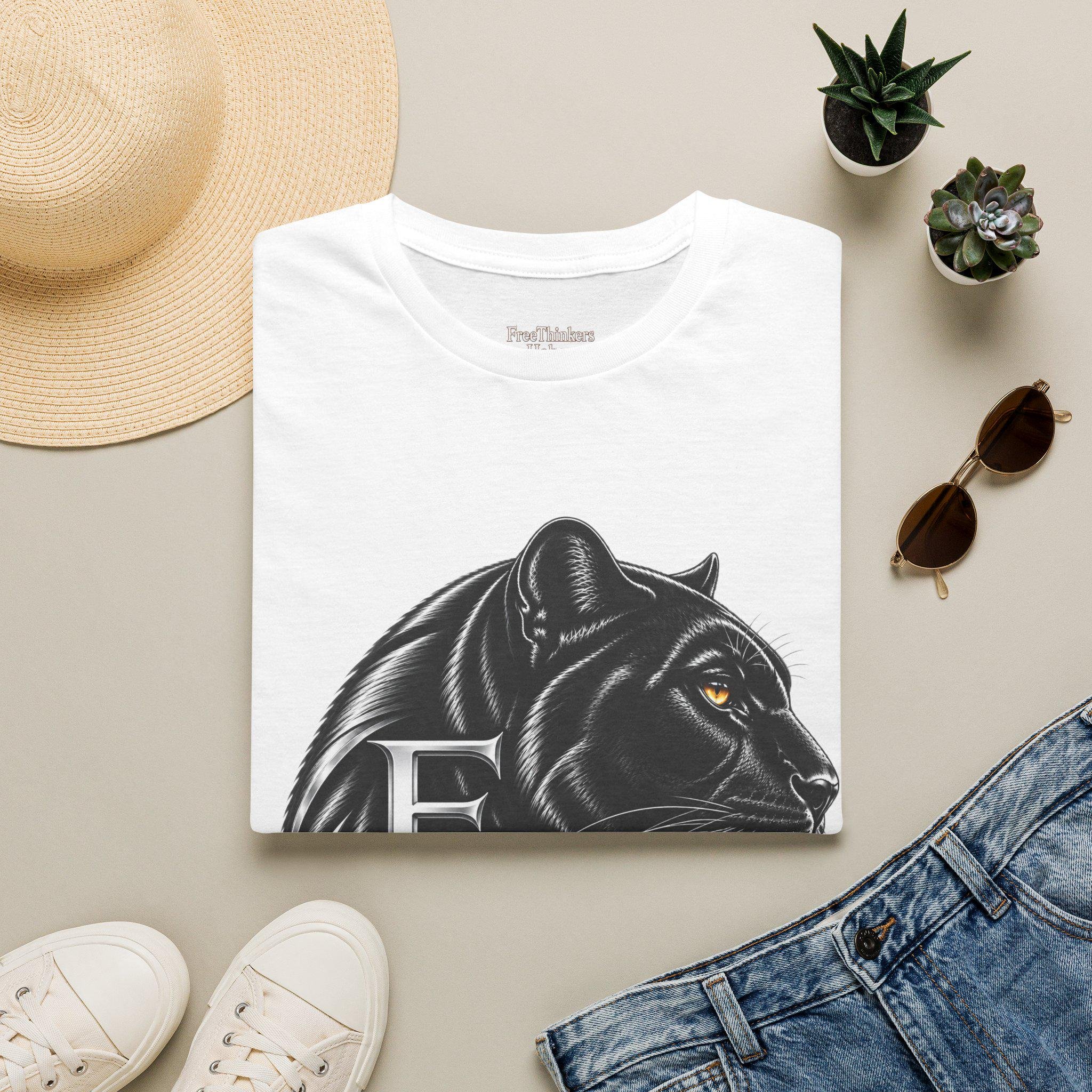 Black Panther Head T-Shirt | Reclaim Your Power, Panther Graphic, view 13