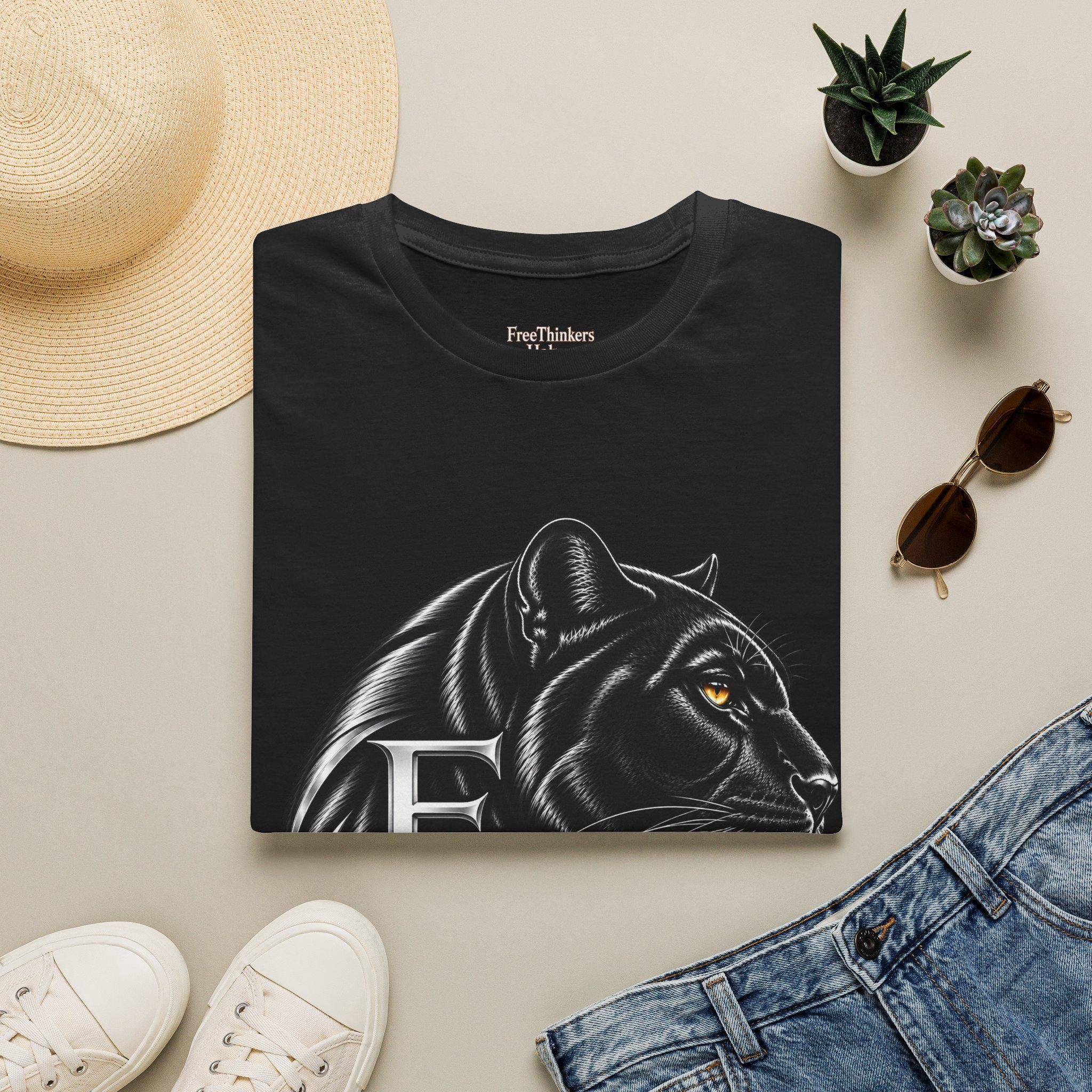 Black Panther Head T-Shirt | Reclaim Your Power, Panther Graphic, view 14